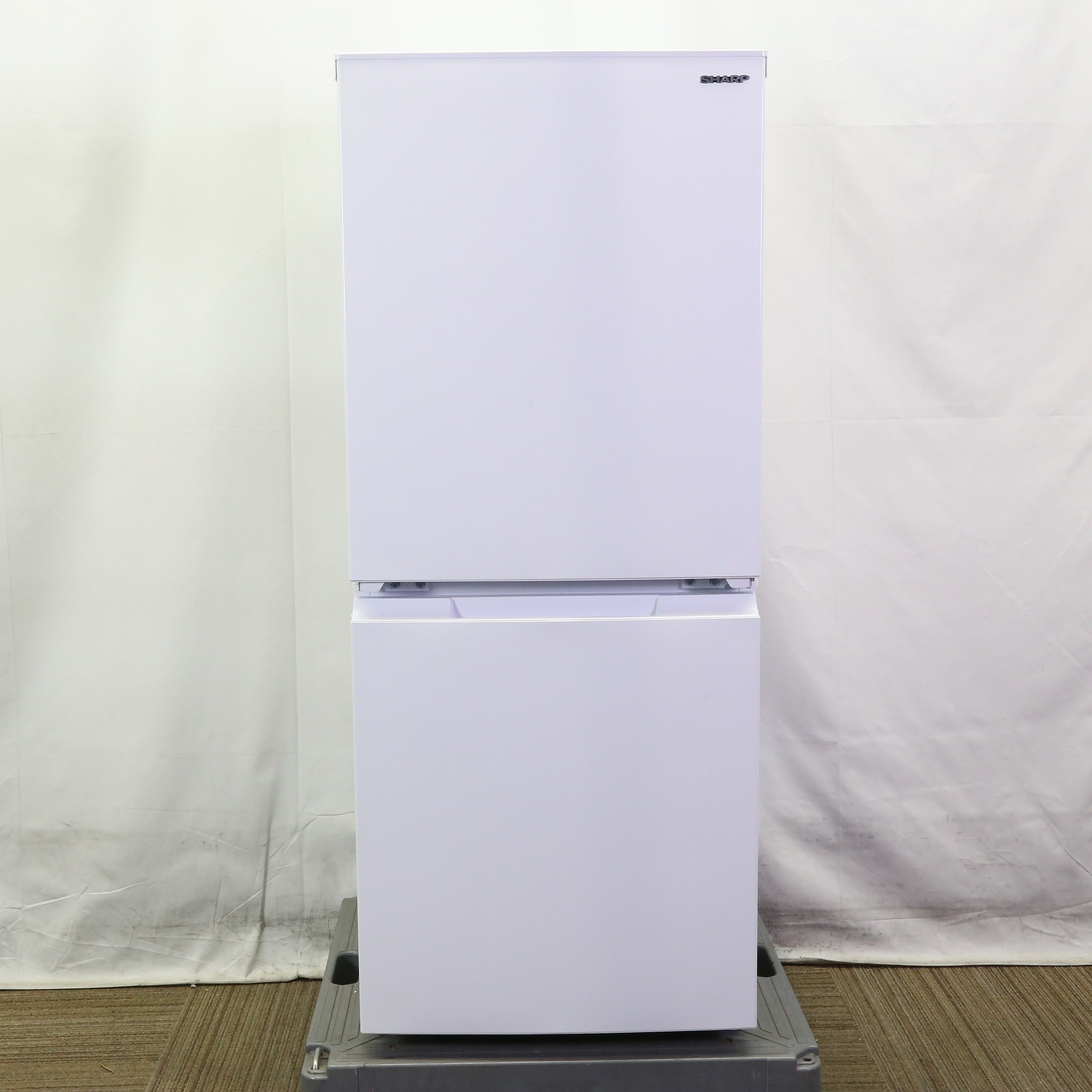 展示品〕 冷蔵庫 マットホワイト SJ-D15K-W ［49.5cm /152L /2ドア /右