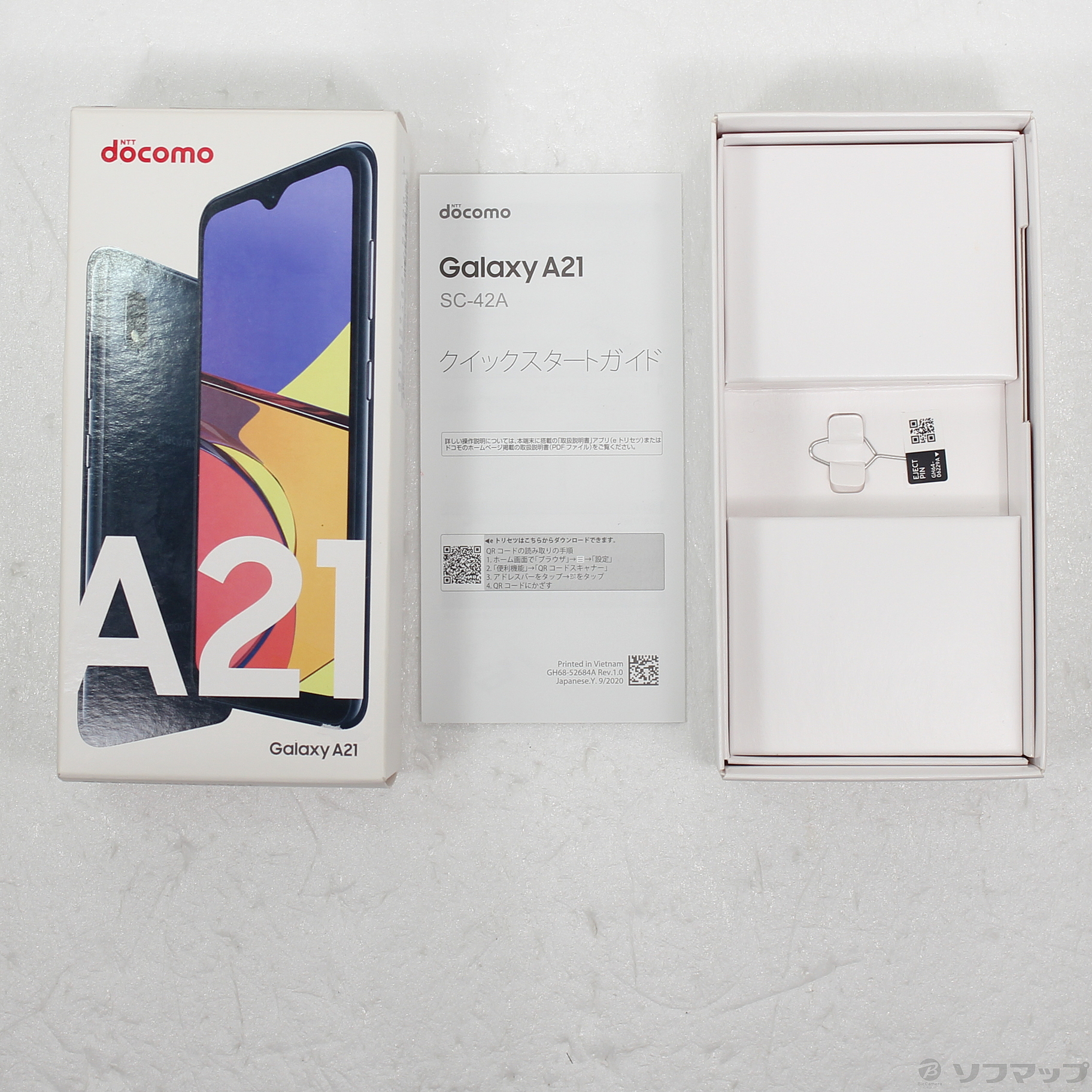 中古品〕 GALAXY A21 64GB ブラック SC-42A docomoロック解除SIMフリー ...