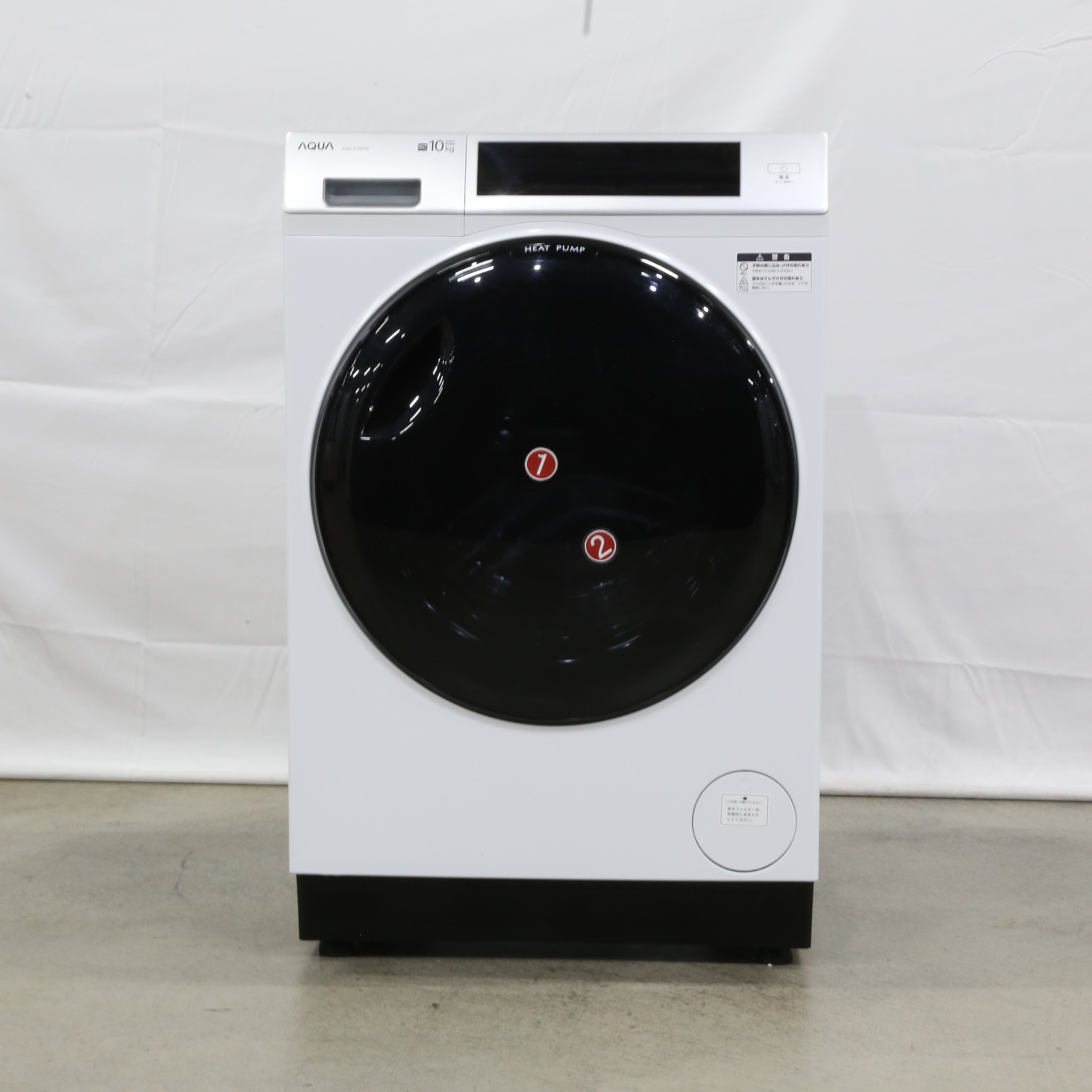 中古】〔展示品〕 ドラム式洗濯乾燥機 ホワイト AQW-D10P-R(W) ［洗濯 