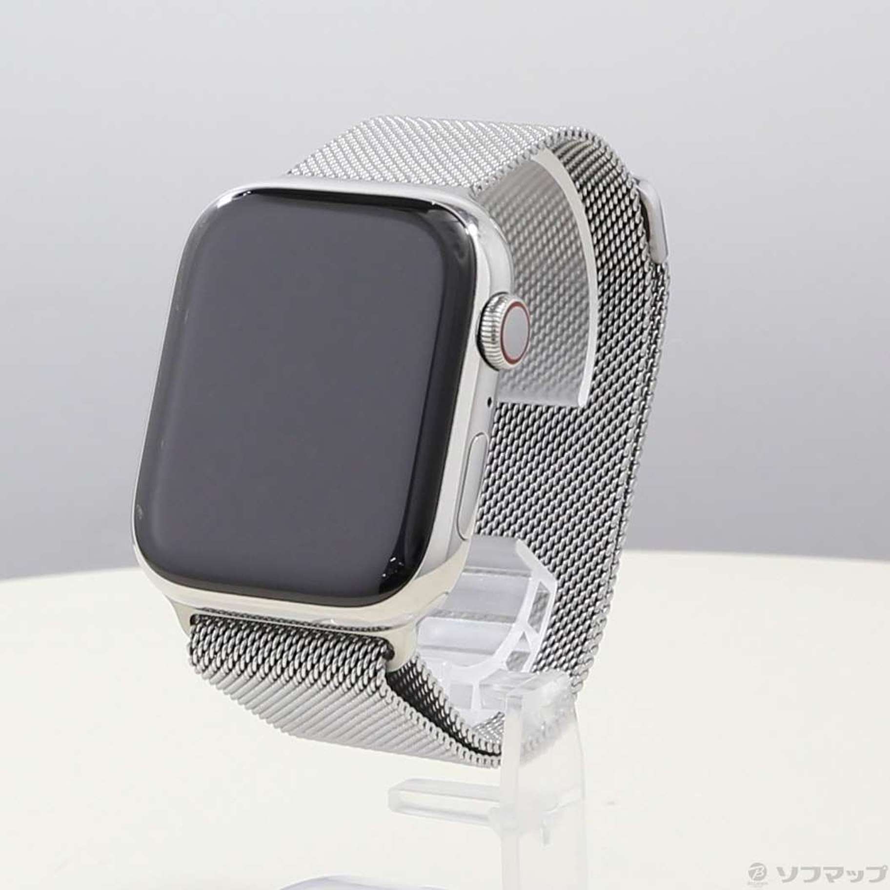 Apple Watch Series 7 GPS + Cellular 45mm シルバーステンレススチールケース シルバーミラネーゼループ