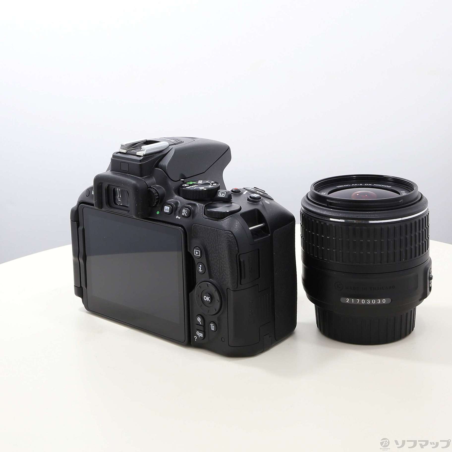 【中古・訳あり】Nikon D5500 + Nikon 18-55mm レンズ 中古】NIKON D5500 18-55 VRII レンズキット ブラック [2133055099366