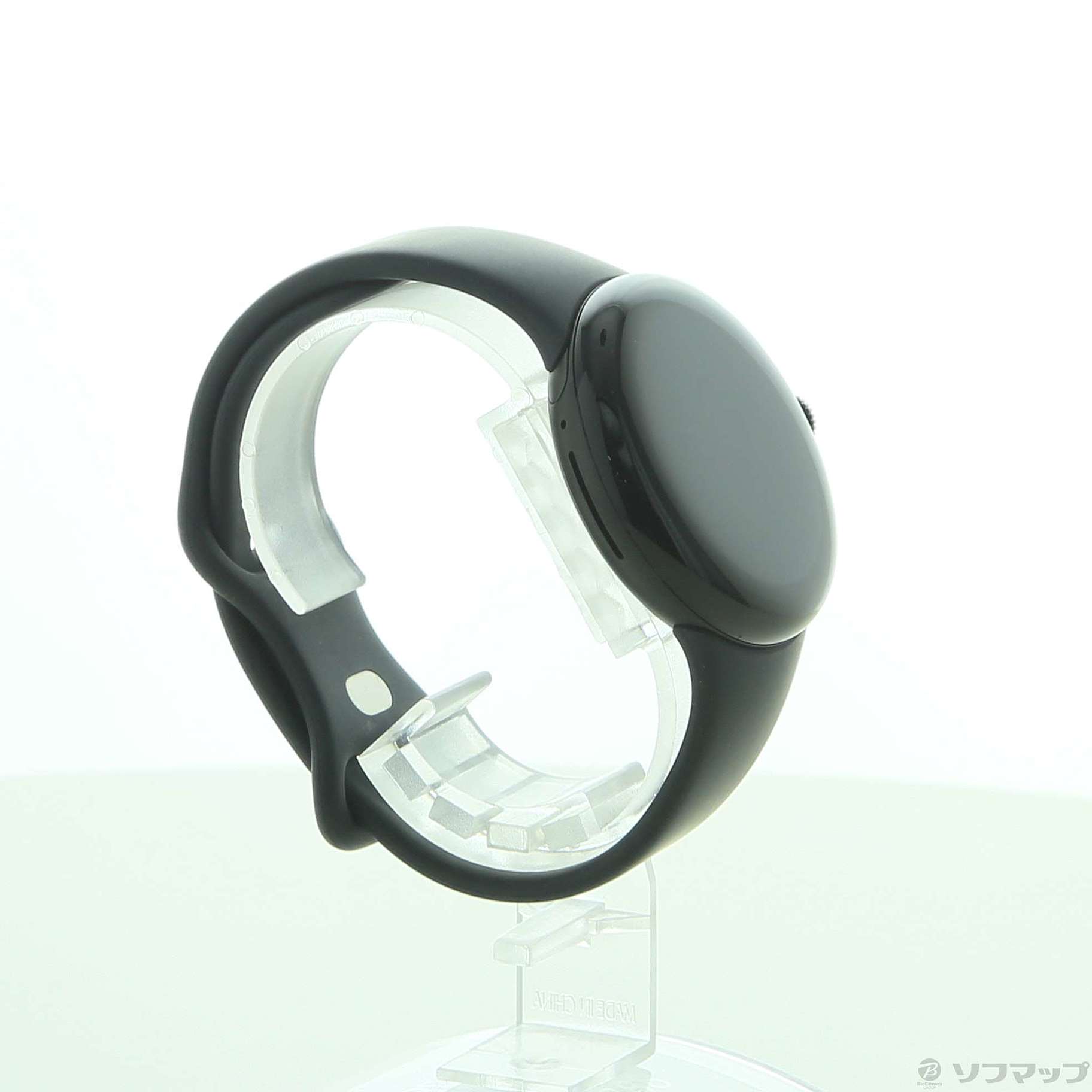 中古】〔展示品〕 Google Pixel Watch Matte Black ステンレス ケース 