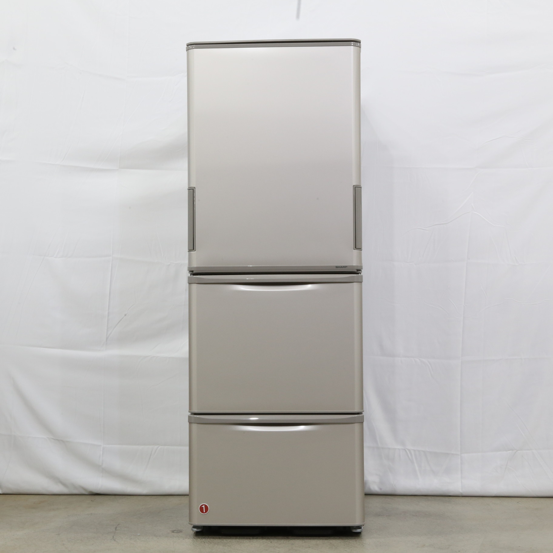 中古】〔展示品〕 両開き冷蔵庫 マットシャンパン SJ-W359K-N ［幅60cm 