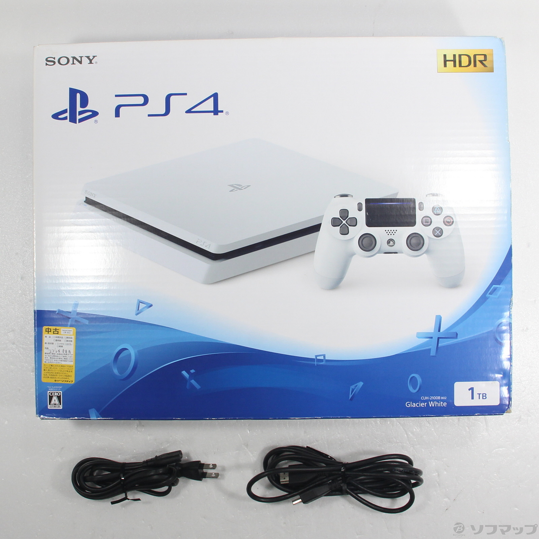 中古品〕 PlayStation 4 グレイシャー・ホワイト 1TB｜の通販はアキバ 