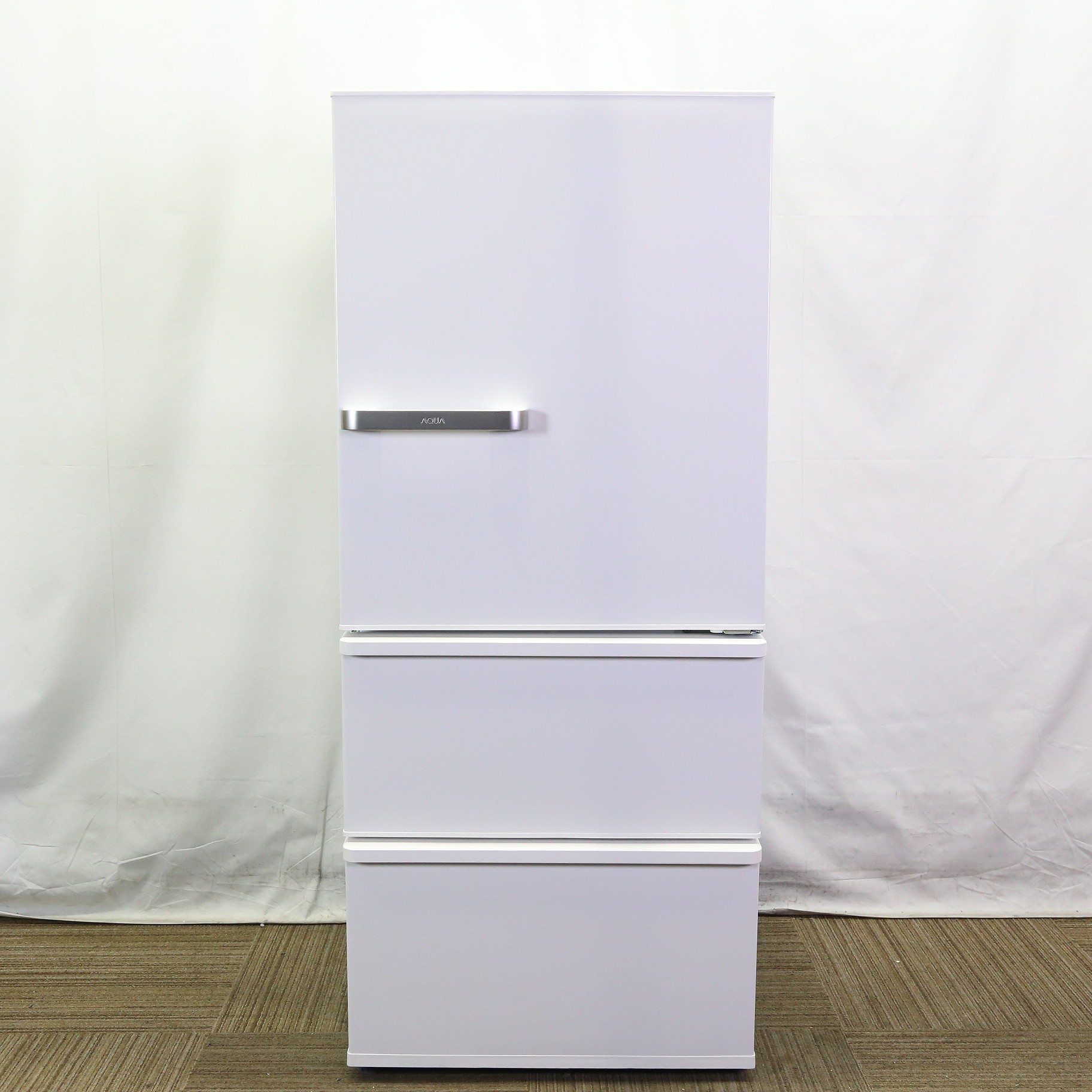 中古】〔展示品〕 冷蔵庫 ミルク AQR-27N2(W) ［幅60cm ／272L ／3ドア 