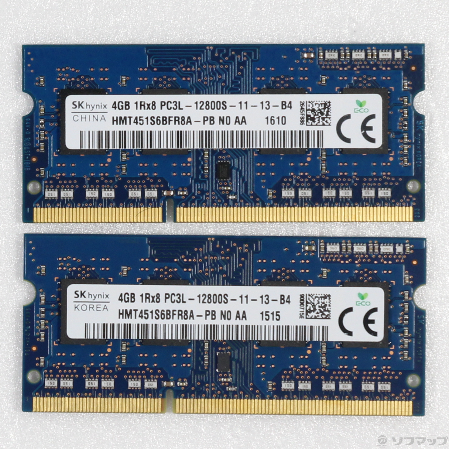 中古】低電圧版ノートPCメモリ 204P DDR3 8GB 4GB×2枚組 PC3L-12800 [2133055167218] -  リコレ！|ビックカメラグループ ソフマップの中古通販サイト
