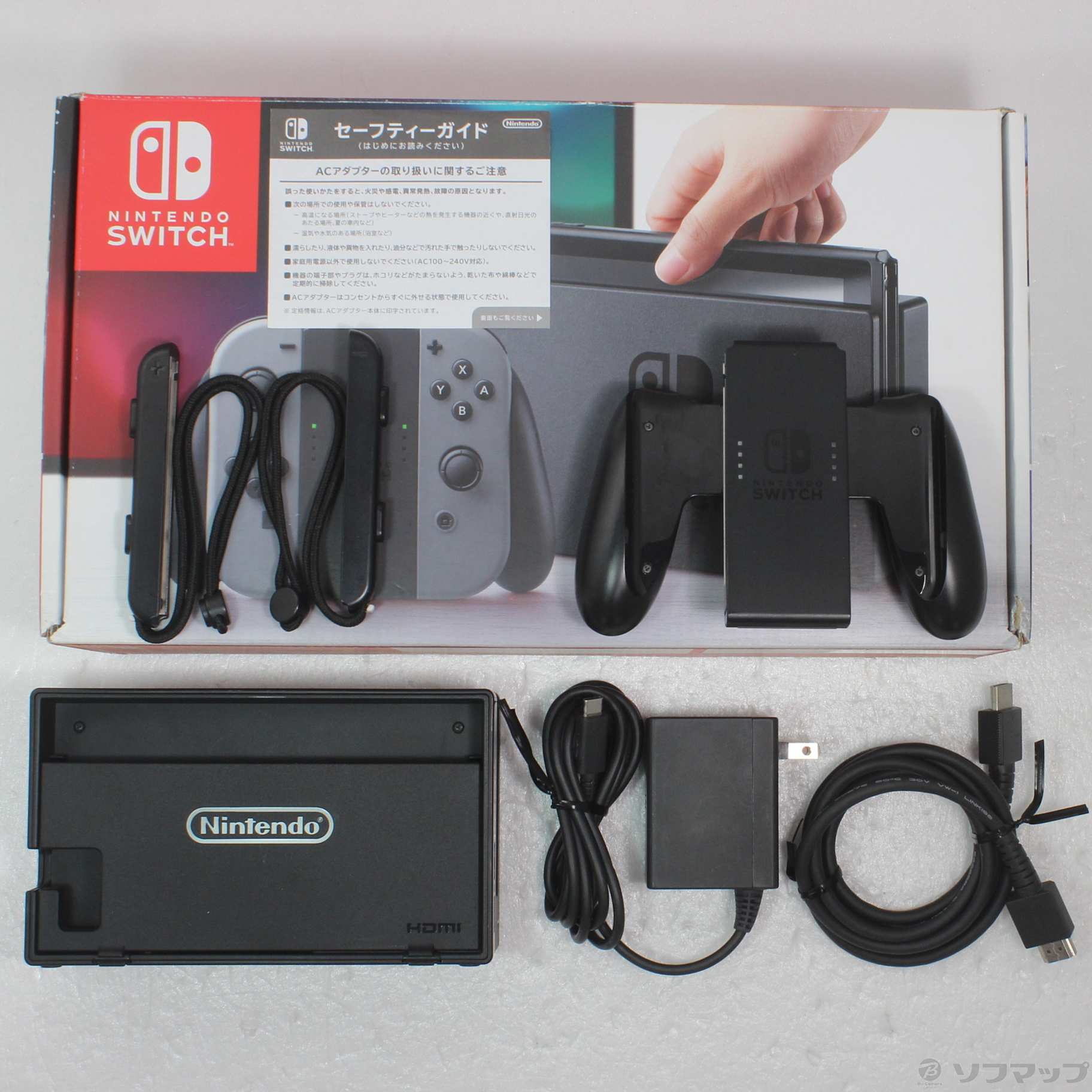 中古品〕 Nintendo Switch Joy-Con (L) ／ (R) グレー｜の通販はアキバ 