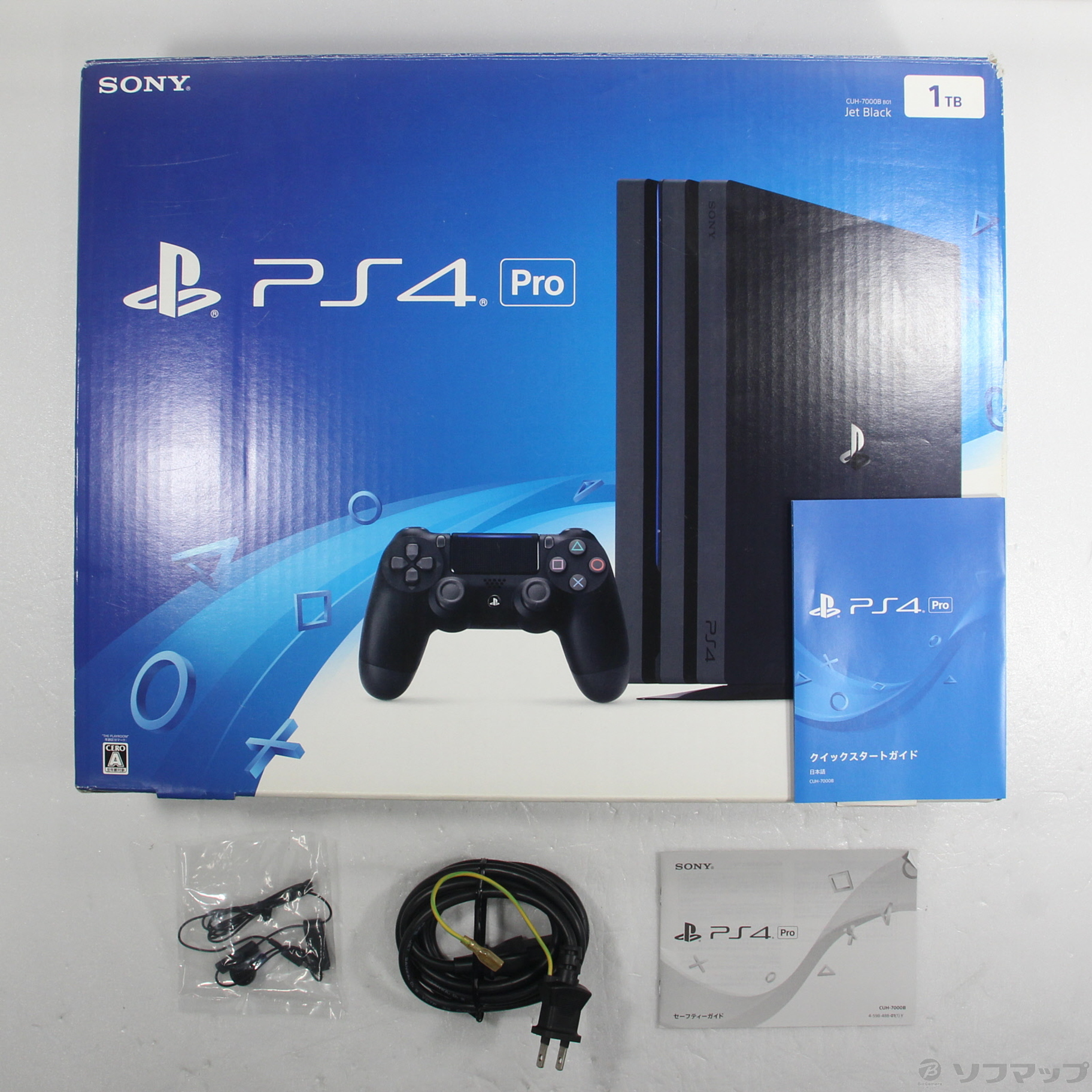 中古】PlayStation 4 Pro ジェットブラック CUH-7000BB [2133055192777 