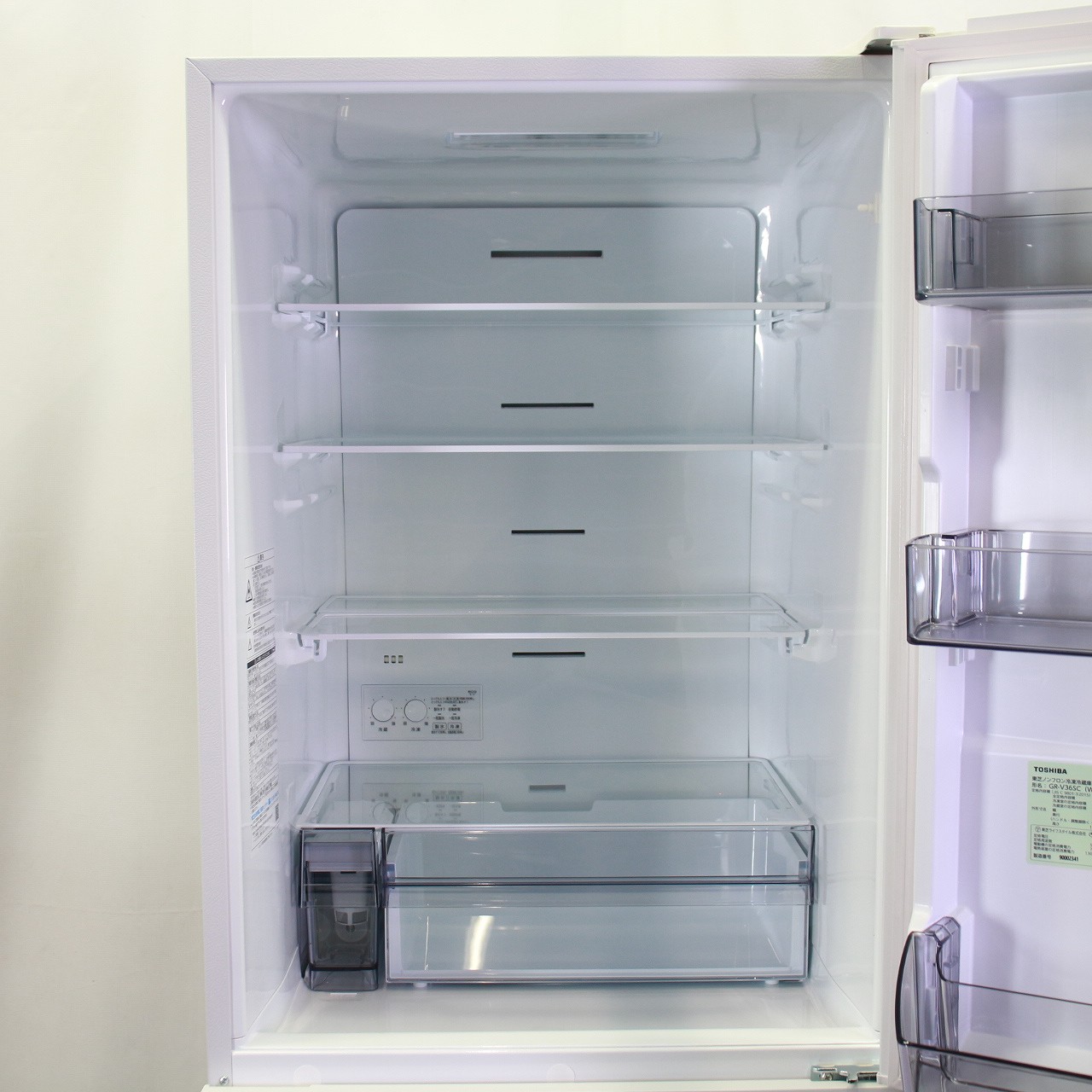 中古】〔展示品〕 3ドア冷蔵庫 マットホワイト GR-V36SC(WU) ［幅60cm 