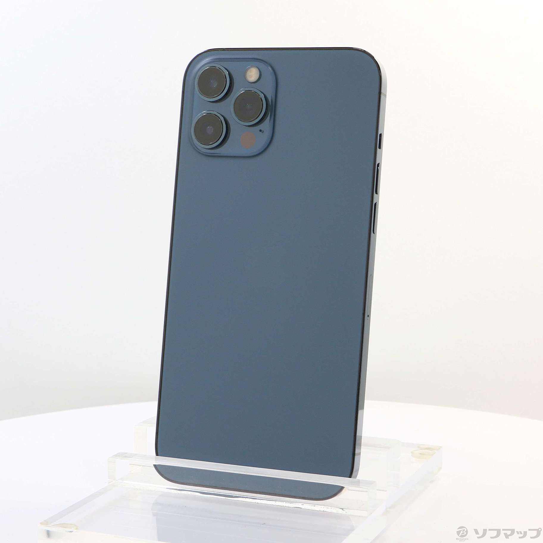中古】iPhone12 Pro Max 256GB パシフィックブルー MGD23J／A SIM 