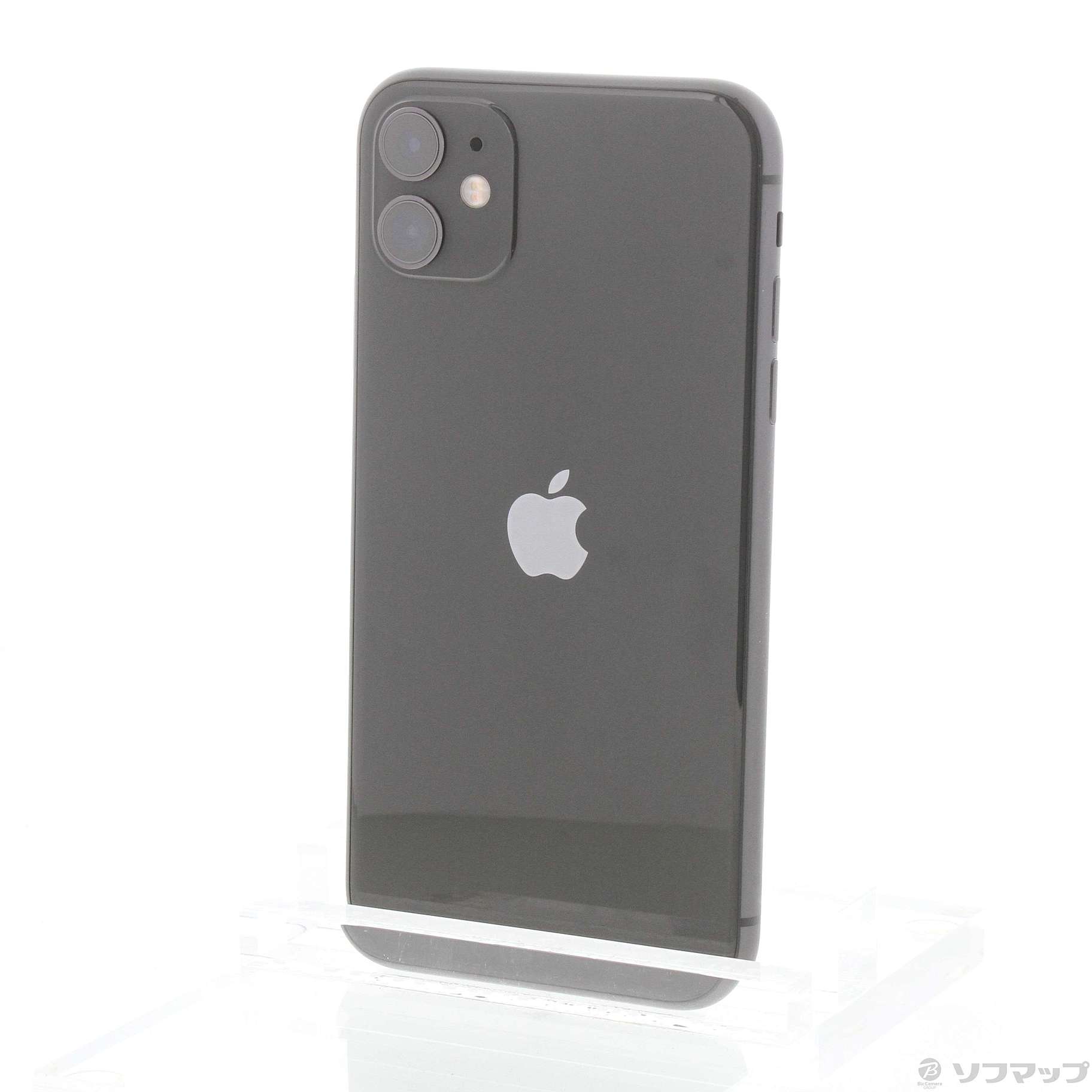 (中古)Apple iPhone11 64GB ブラック MWLT2J/A SIMフリー(262-ud)
