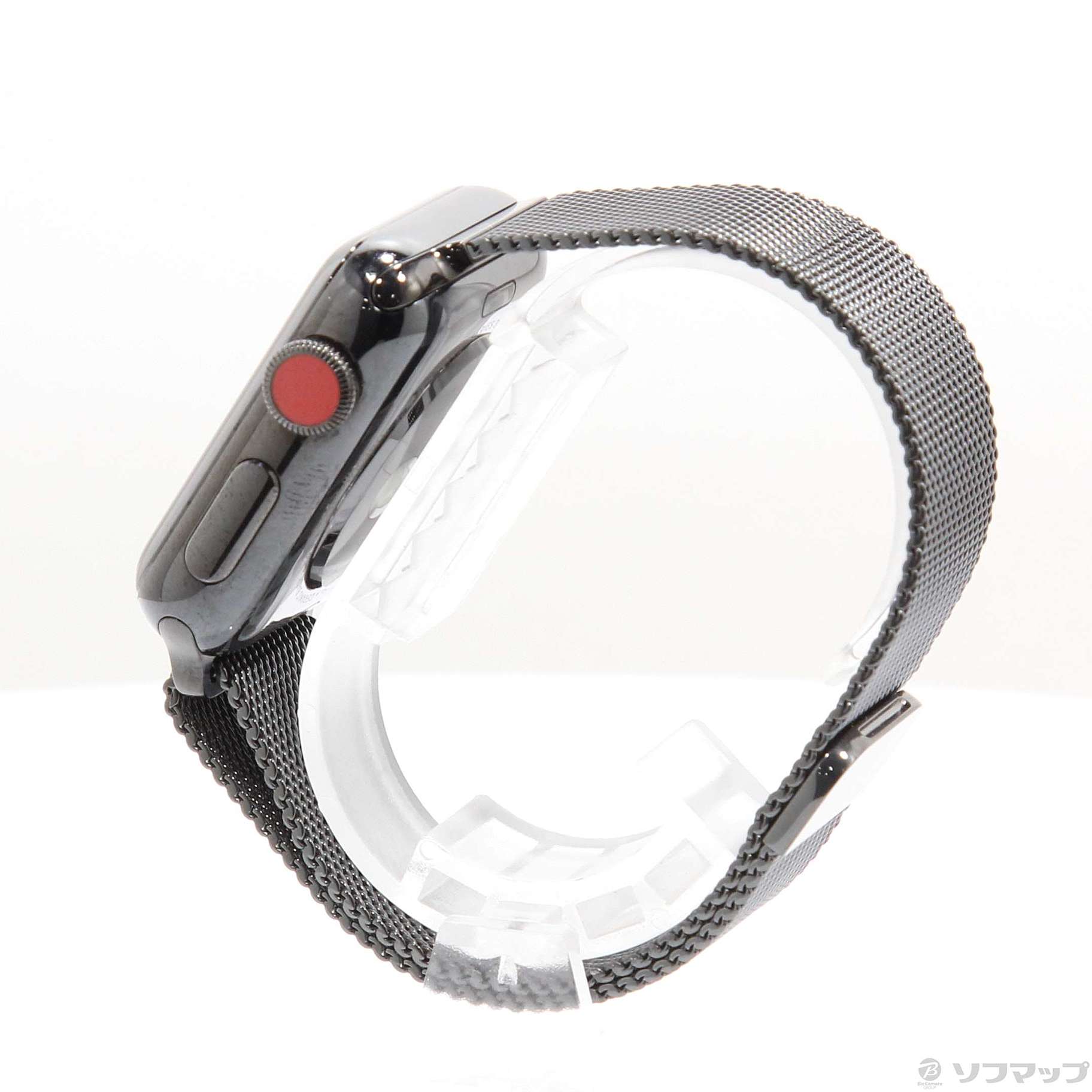 Apple Watch Series 3 GPS + Cellular 38mm スペースブラックステンレススチールケース  スペースブラックミラネーゼループ