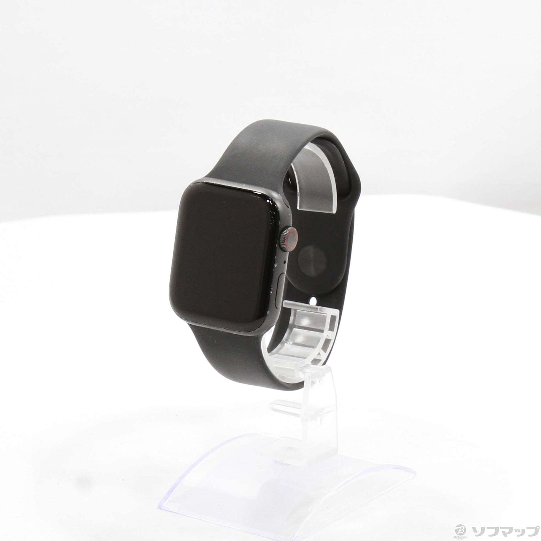 Apple Watch Series 5 GPS + Cellular 44mm スペースグレイアルミニウムケース ブラックスポーツバンド