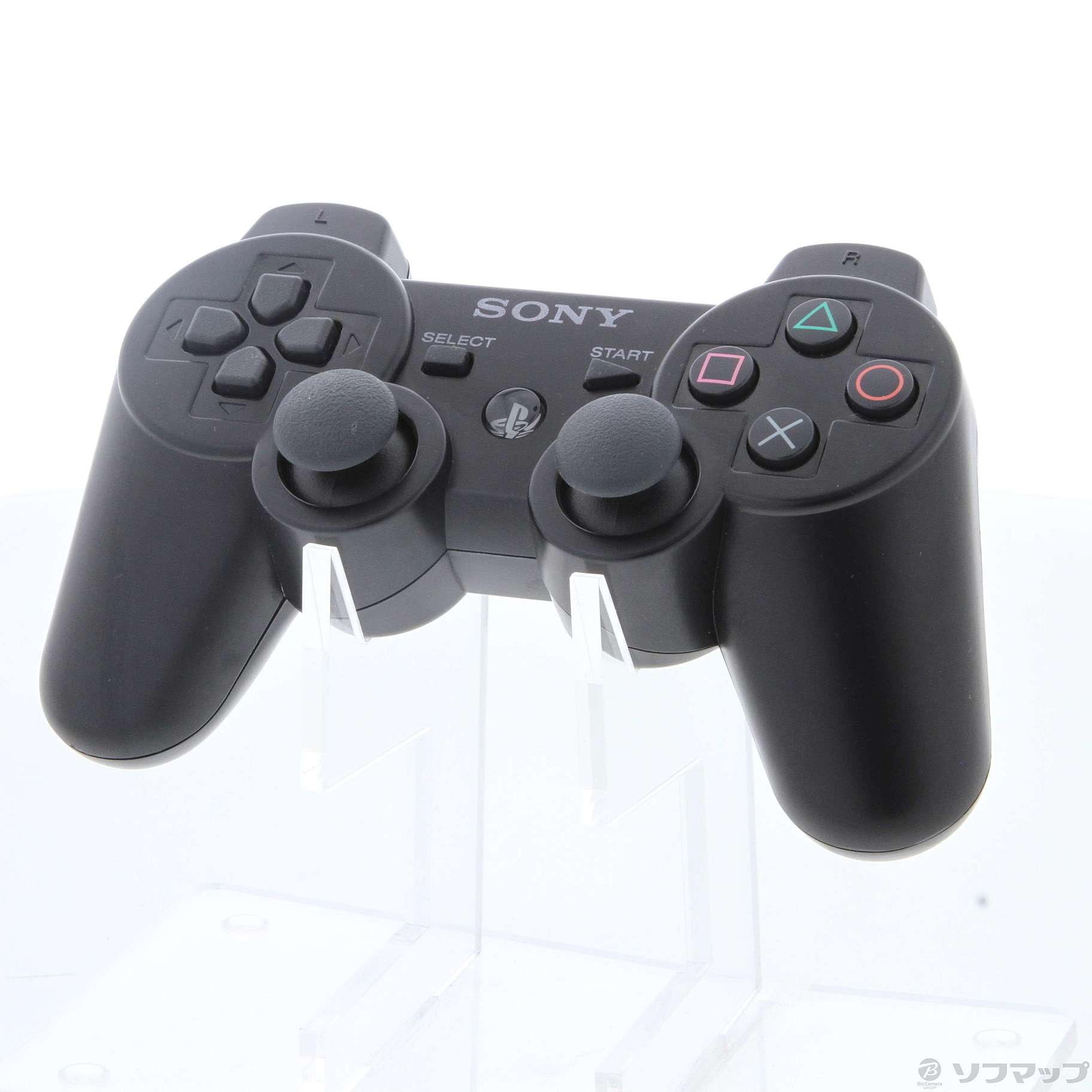 中古品〕 ワイヤレスコントローラー DUALSHOCK3 クリアブラック 【PS3 