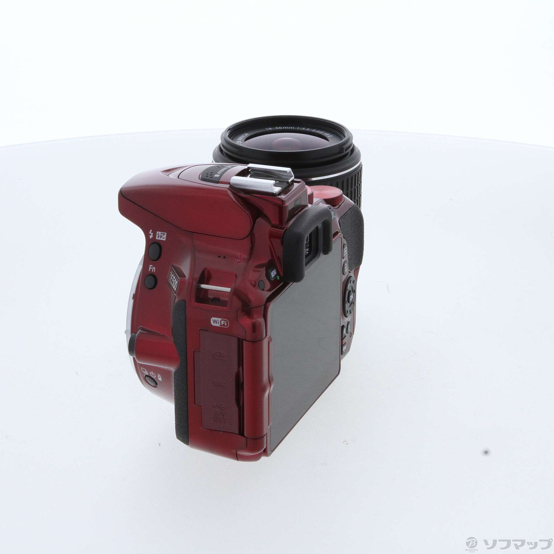 中古】NIKON D5500 18-55 VRII レンズキット レッド (2416万画素／SDXC 