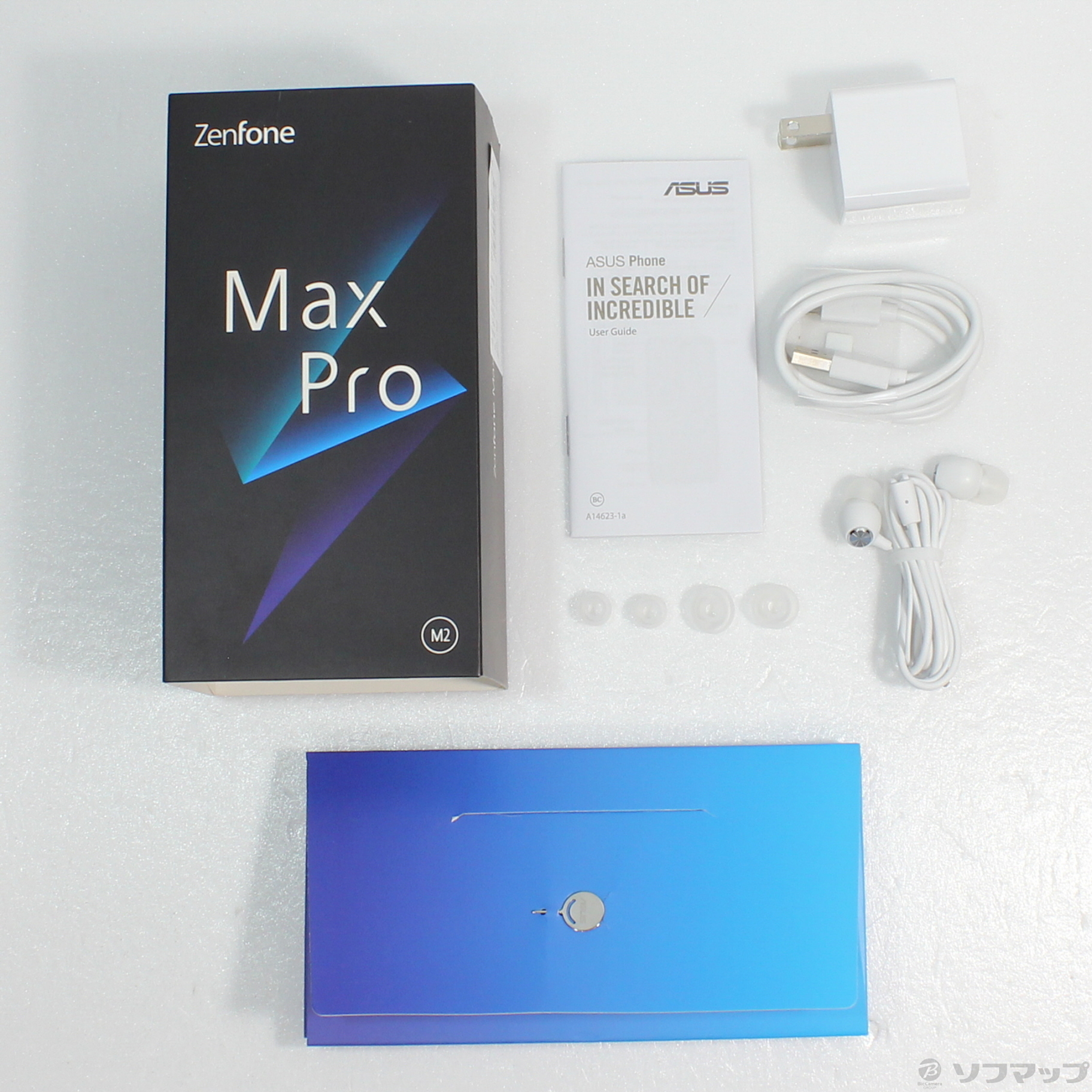 中古】ZenFone Max Pro M2 64GB ミッドナイトブルー ZB631KL-BL64S6 ...
