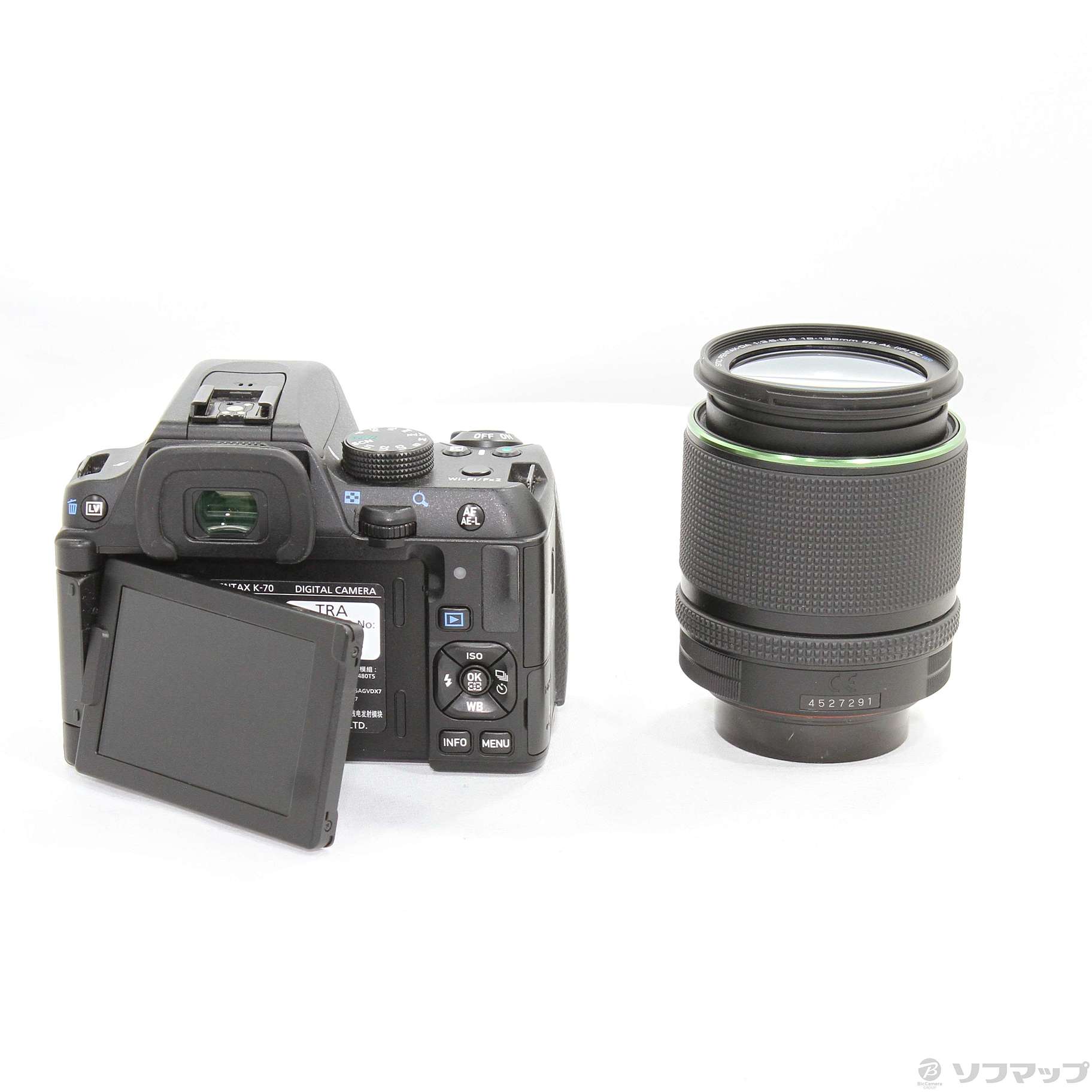中古】セール対象品 K-70 18-135WR レンズキット ブラック