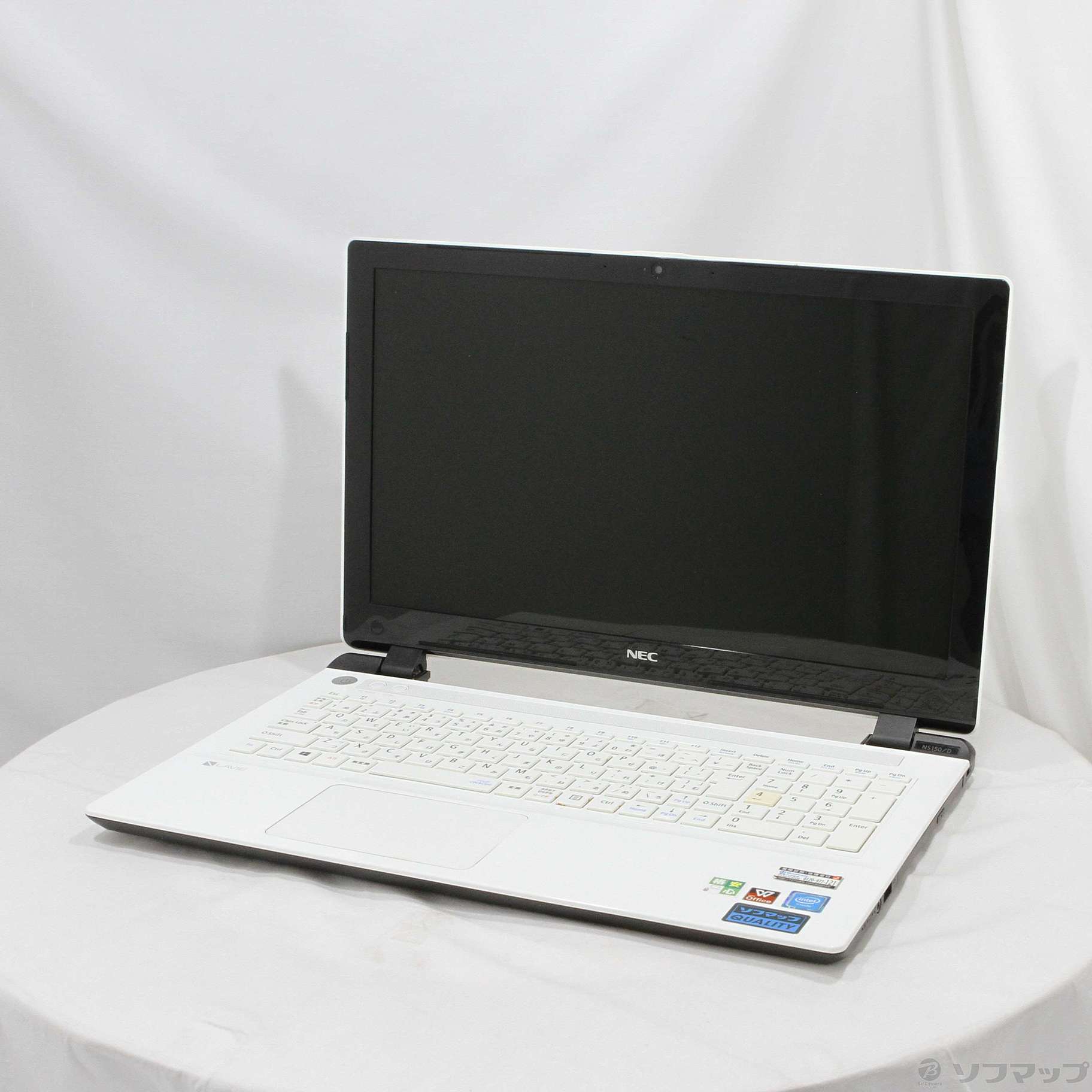 〔中古品〕 格安安心パソコン LaVie Note Standard NS150／DAW PC-NS150DAW エクストラホワイト ［Celeron  3215U (1.7GHz)／4GB／HDD1TB／15.6インチワイド］