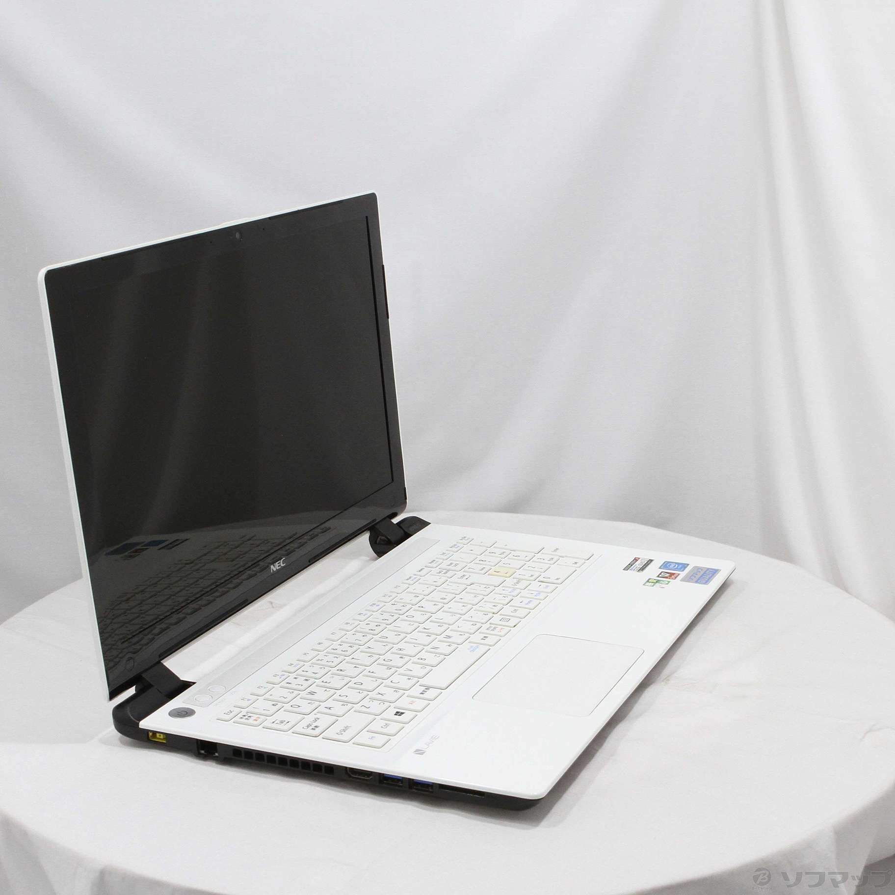 〔中古品〕 格安安心パソコン LaVie Note Standard NS150／DAW PC-NS150DAW エクストラホワイト ［Celeron  3215U (1.7GHz)／4GB／HDD1TB／15.6インチワイド］