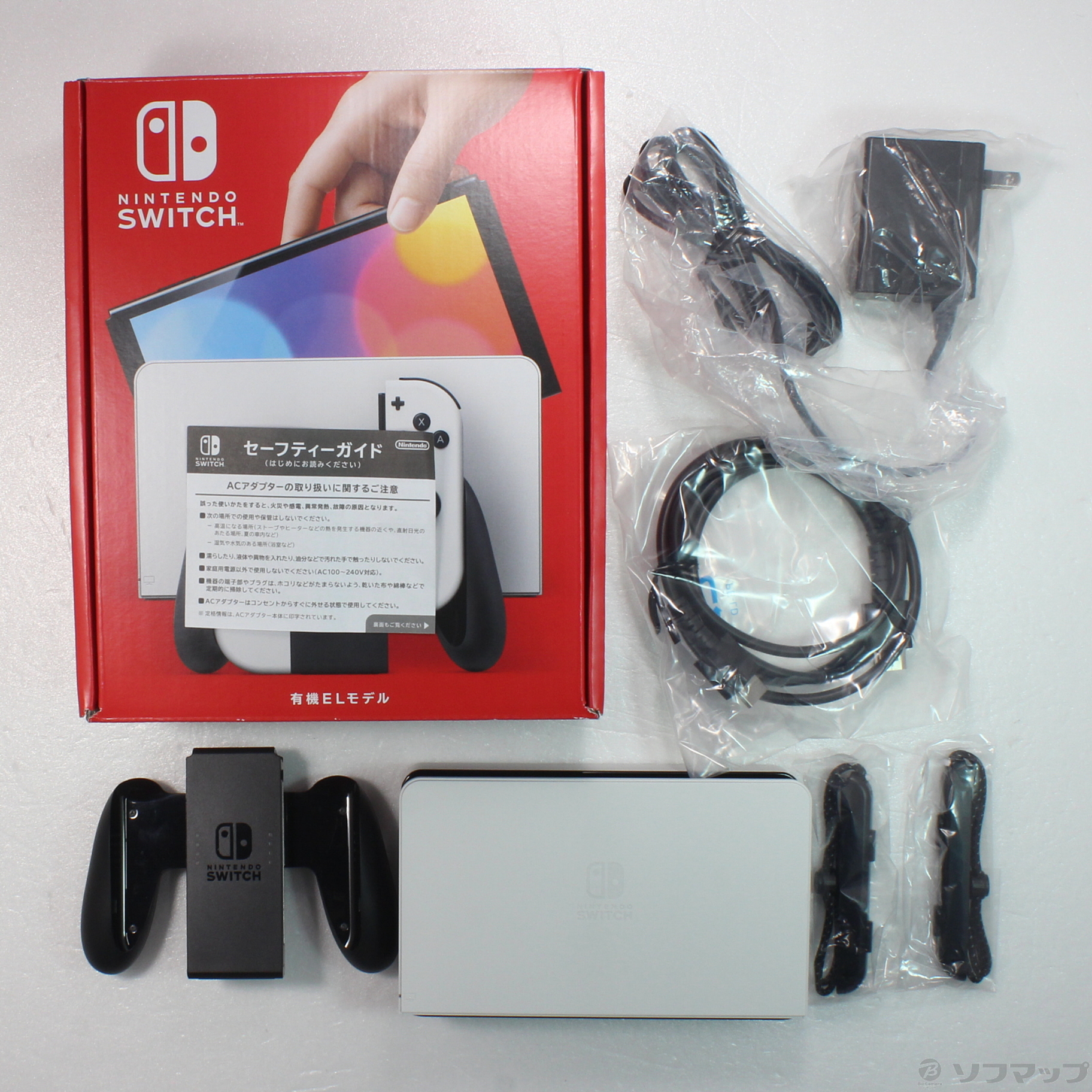 中古】Nintendo Switch 有機ELモデル Joy-Con(L)／(R) ホワイト 