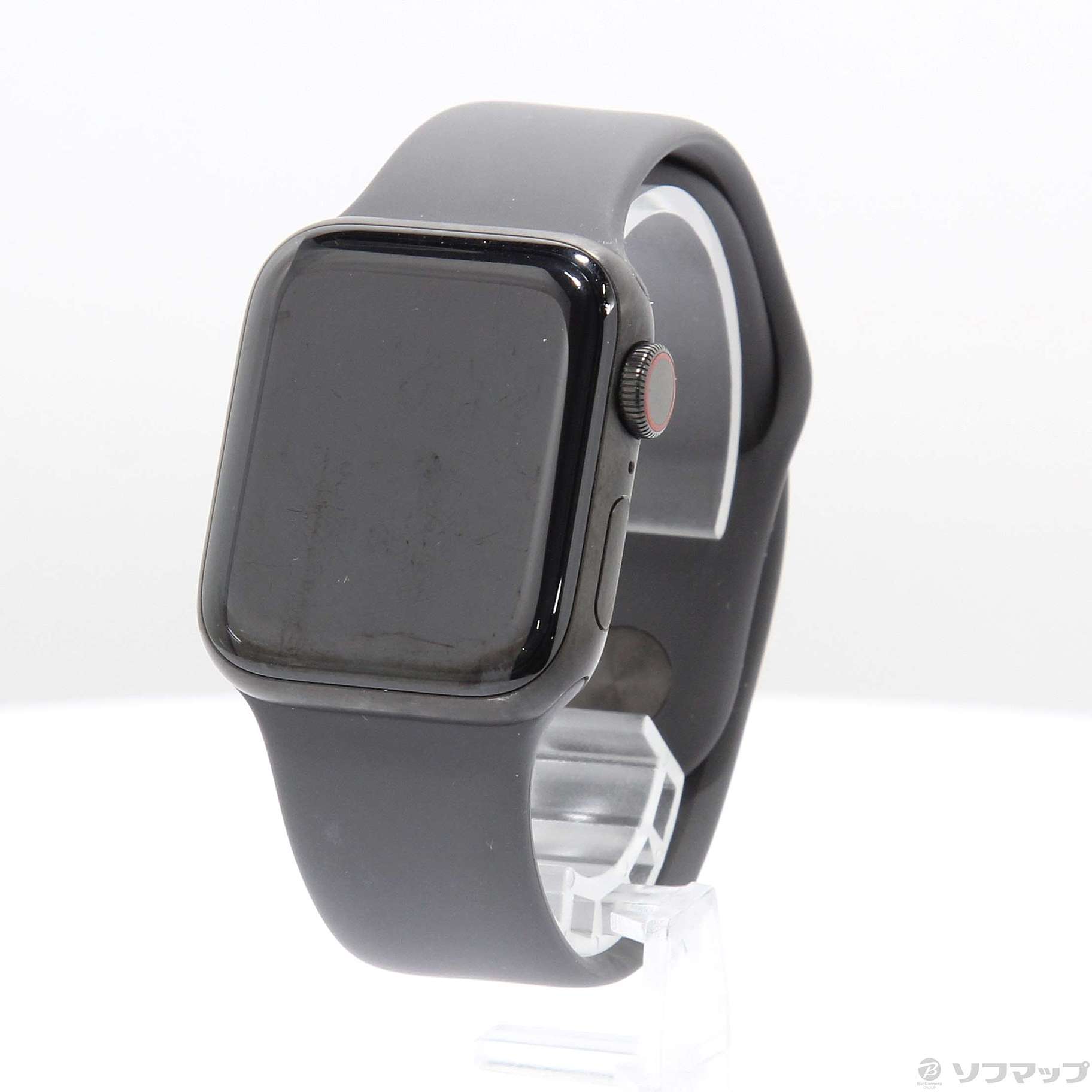 Apple Watch Series 5 GPS + Cellular 40mm スペースブラックチタニウムケース ココアスポーツバンド