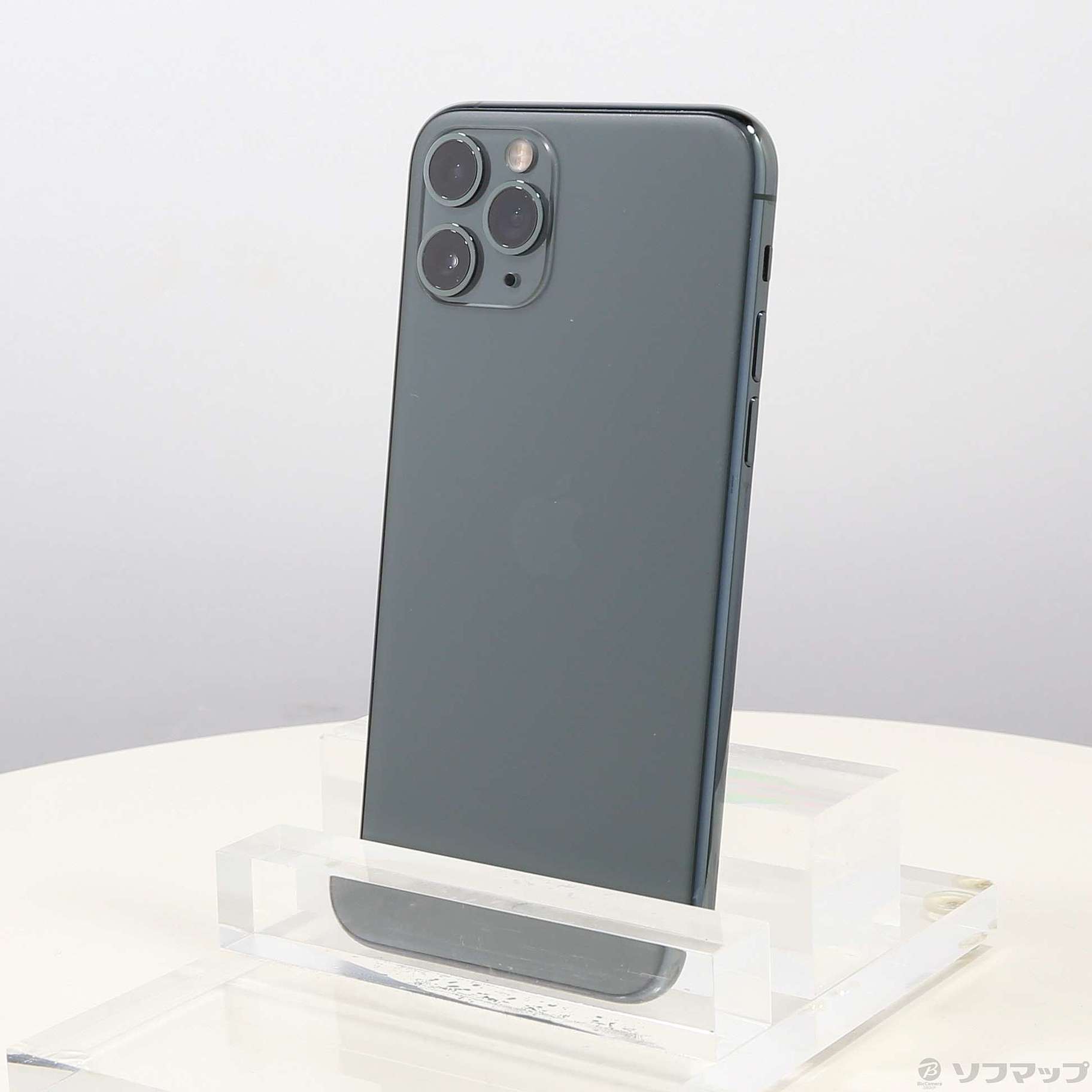 中古】iPhone11 Pro 64GB ミッドナイトグリーン MWC62J／A SIMフリー 