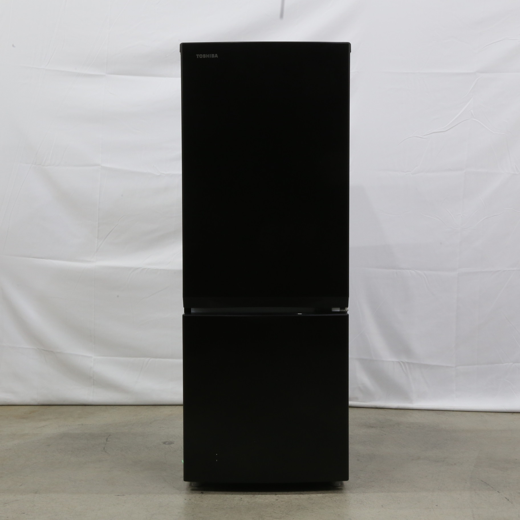 中古】〔展示品〕 2ドア冷蔵庫 セミマットブラック GR-V15BS(K) ［幅 