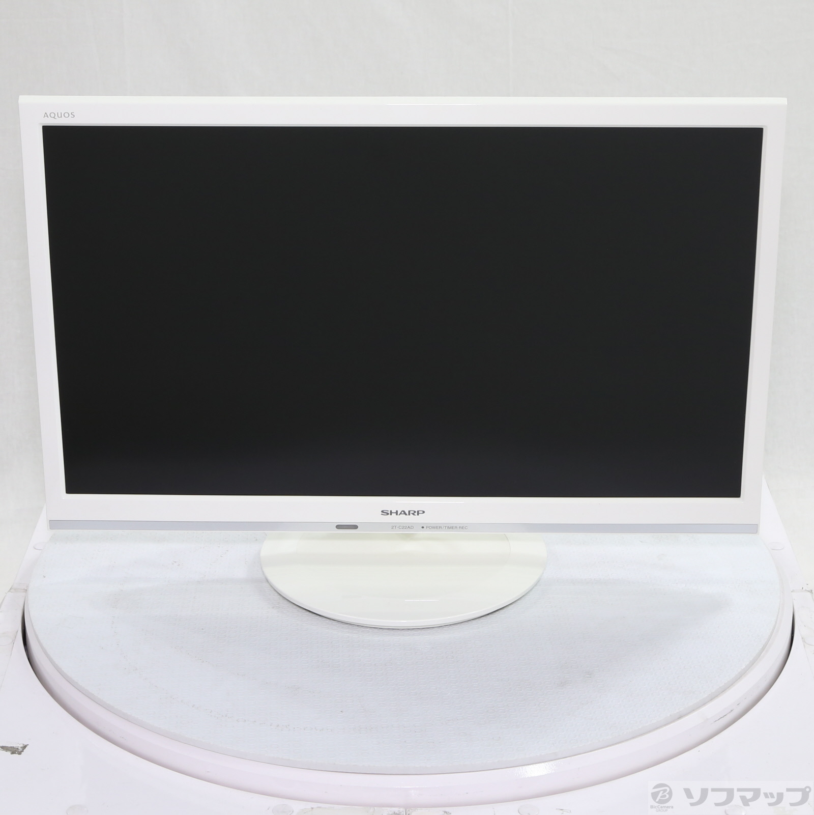 〔中古品〕 液晶テレビ AQUOS(アクオス) ホワイト 2T-C22ADW ［22V型 ／フルハイビジョン］