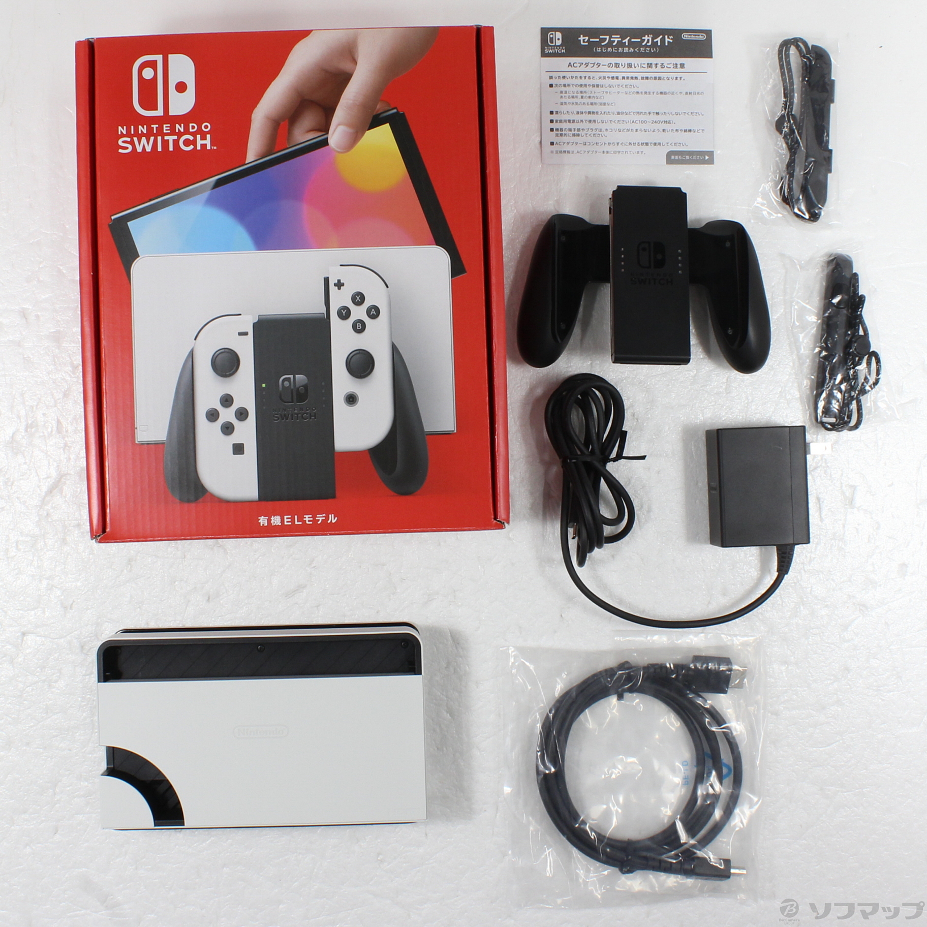 中古品〕 Nintendo Switch 有機ELモデル Joy-Con(L)／(R) ホワイト｜の 