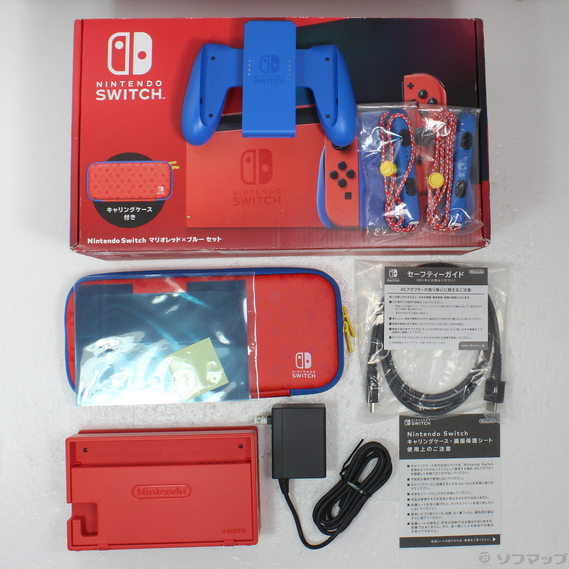 中古品〕 Nintendo Switch マリオレッド×ブルー セット｜の通販は 