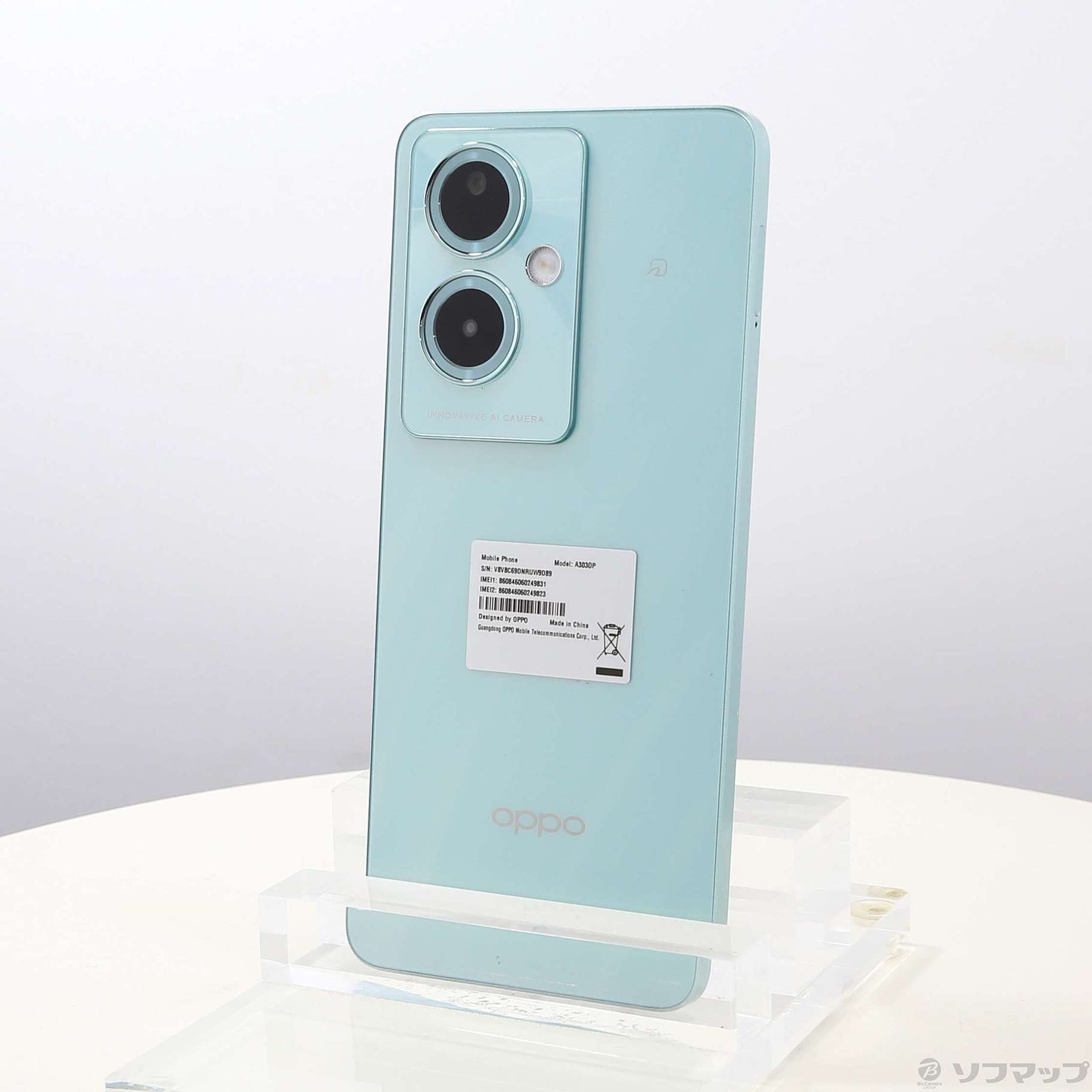 中古】OPPO A79 5G 128GB グローグリーン YMOPA795G SIMフリー