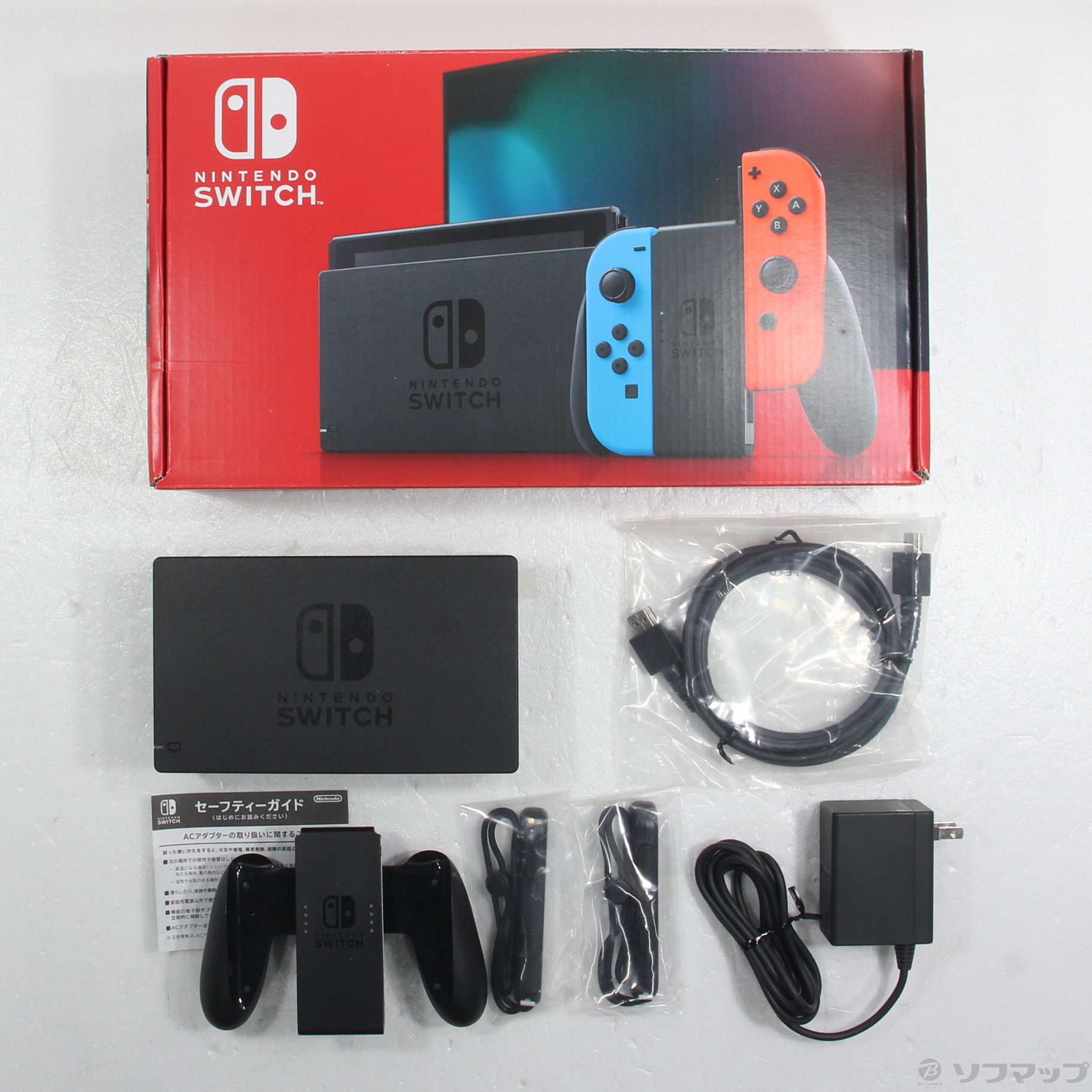 中古】Nintendo Switch Joy-Con (L) ネオンブルー／ (R) ネオン