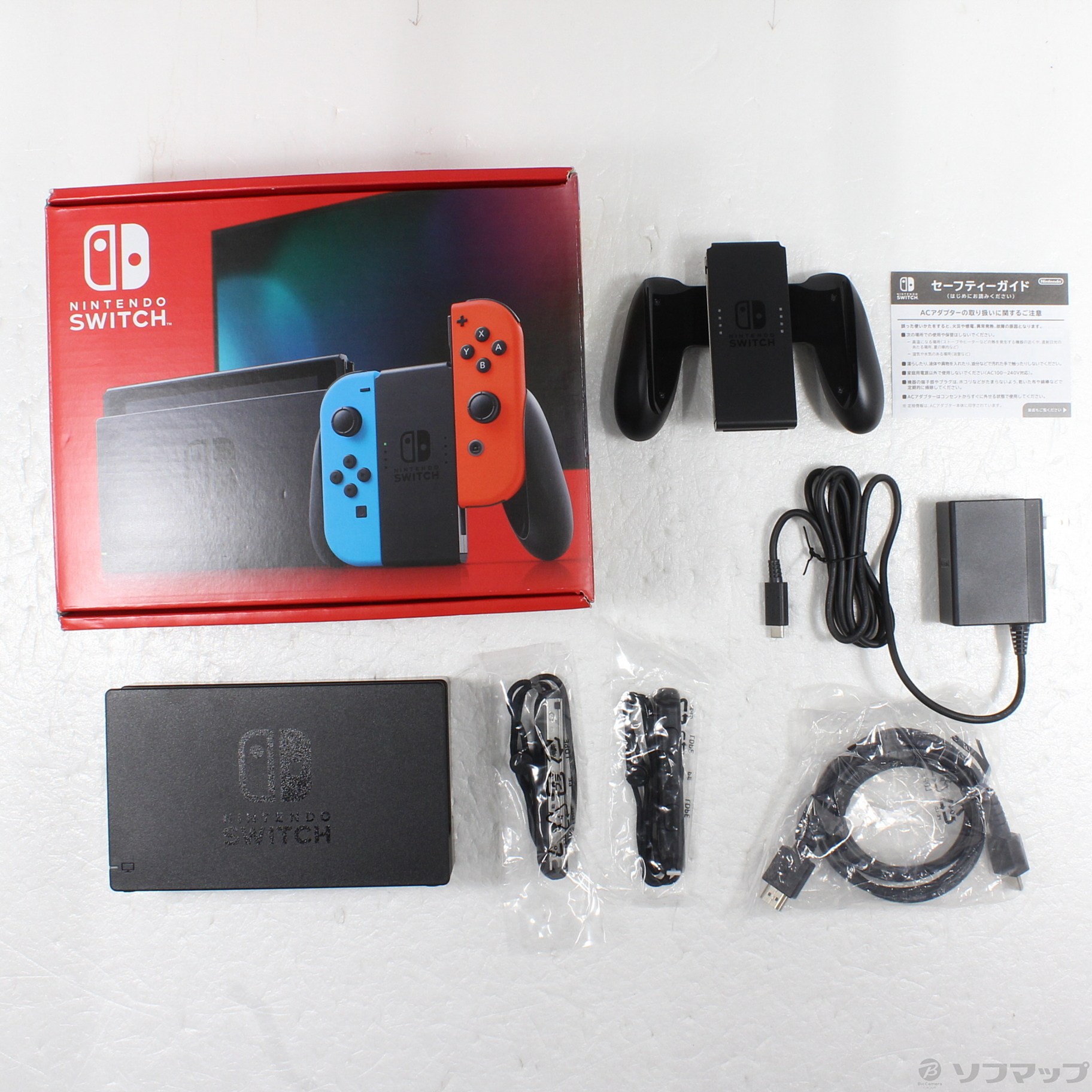 中古品〕 Nintendo Switch Joy-Con (L) ネオンブルー／ (R) ネオン 