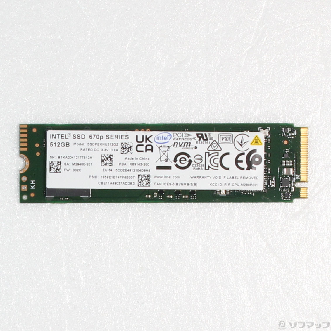 中古】SSD 670p SSDPEKNU512GZX1 [2133055512896] - リコレ