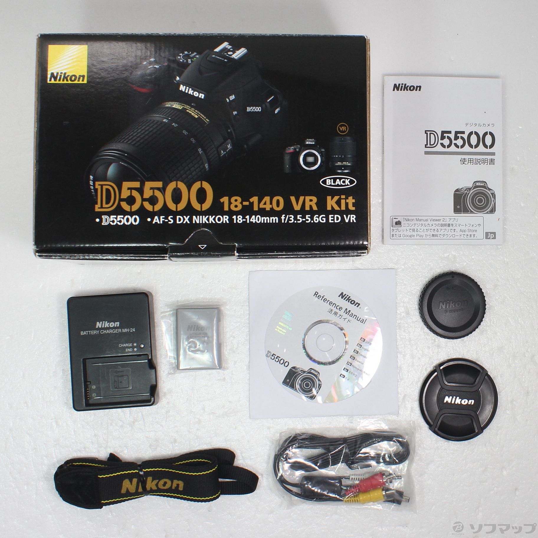 中古】NIKON D5500 18-140 VR レンズキット ブラック [2133055525728] - リコレ！|ビックカメラグループ  ソフマップの中古通販サイト