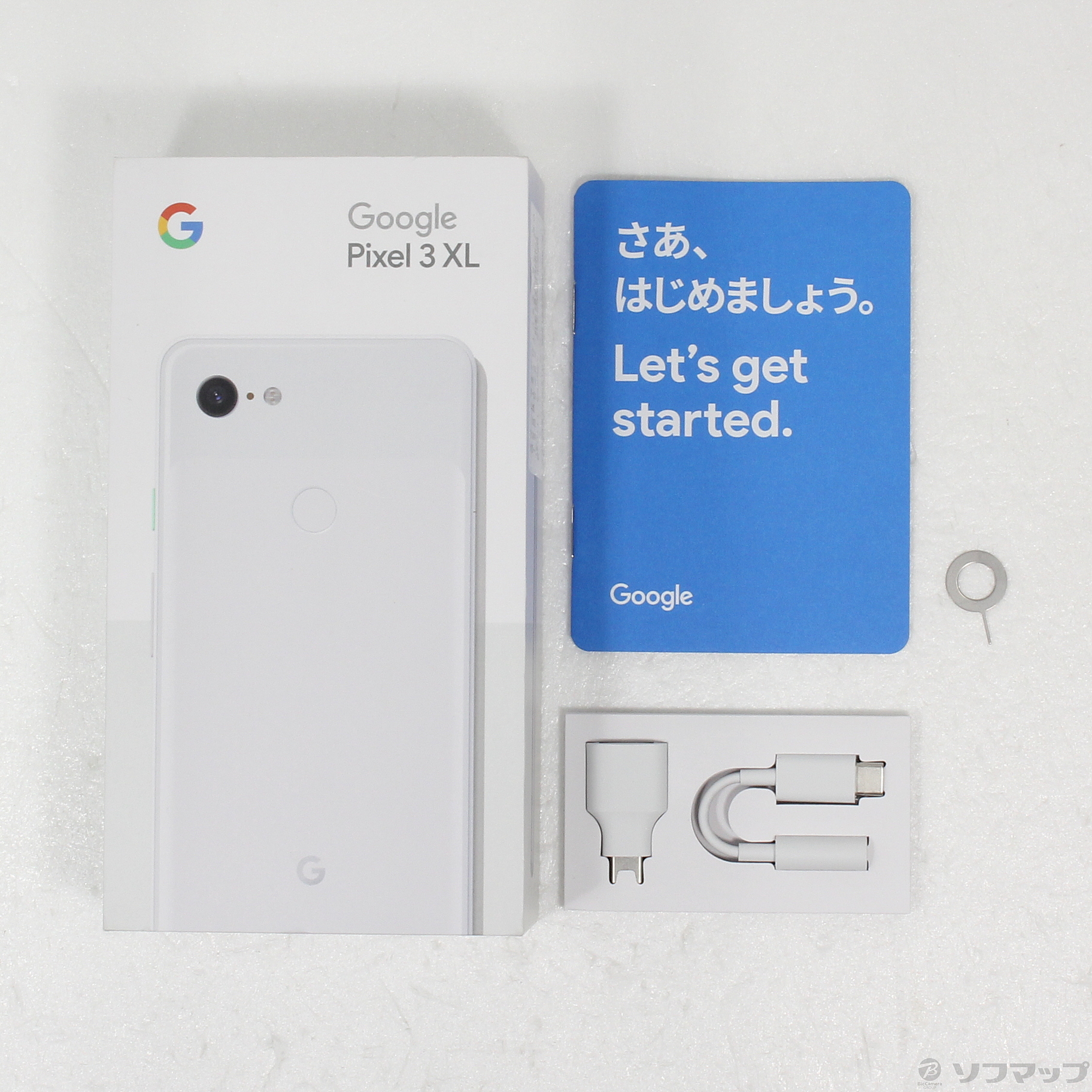 Google Pixel 3 XL 128GB クリアリーホワイト G013D docomoロック解除SIMフリー