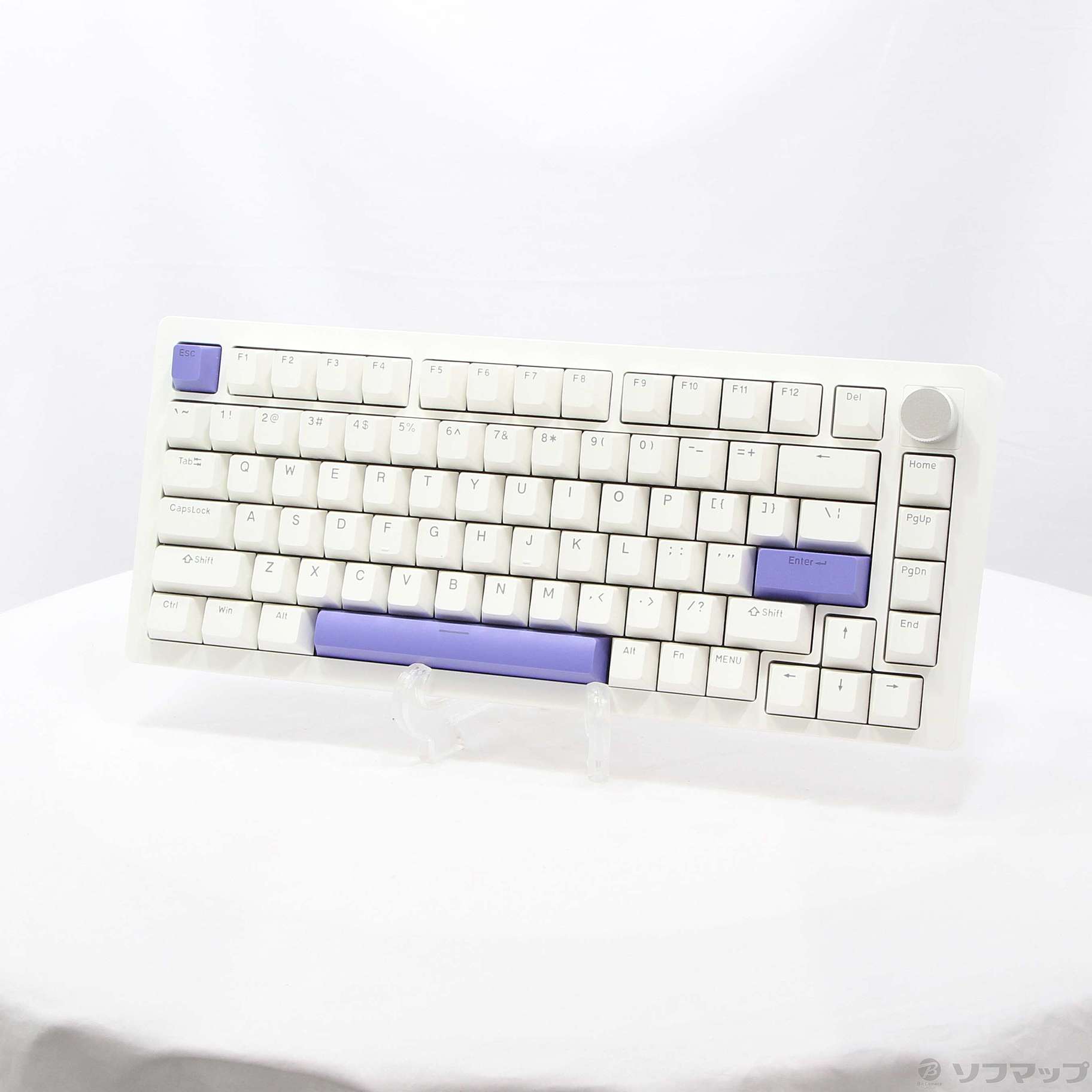 DrunkDeer A75 ホワイト/パープル キーボード ラピットトリガー