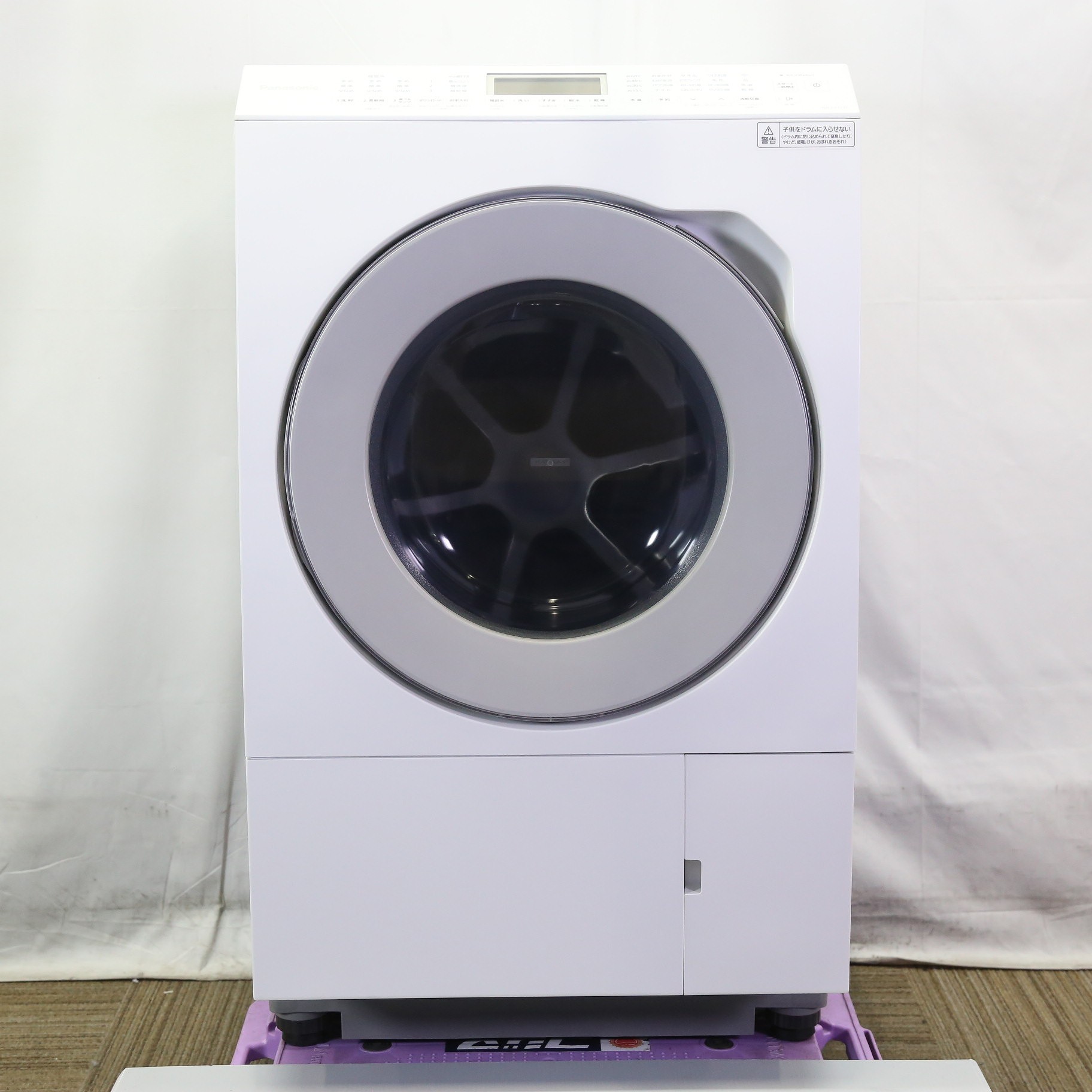 〔中古品〕 ドラム式洗濯乾燥機 LXシリーズ マットホワイト NA-LX127CL-W ［洗濯12.0kg ／乾燥6.0kg ／ヒートポンプ乾燥  ／左開き］