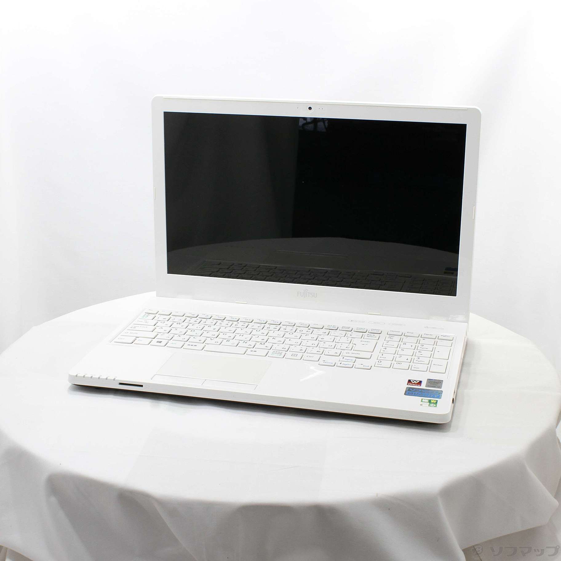 中古】格安安心パソコン LIFEBOOK AH45／W FMVA45WW アーバンホワイト 〔Windows 10〕 ［Core i3 5005U  (2GHz)／4GB／HDD1TB／15.6インチワイド］ [2133055569913] - リコレ！|ビックカメラグループ  ソフマップの中古通販サイト