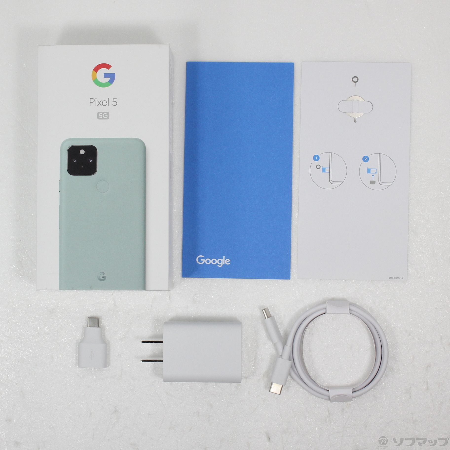 中古】Google Pixel 5 128GB ソータセージ G5NZ6 SIMフリー