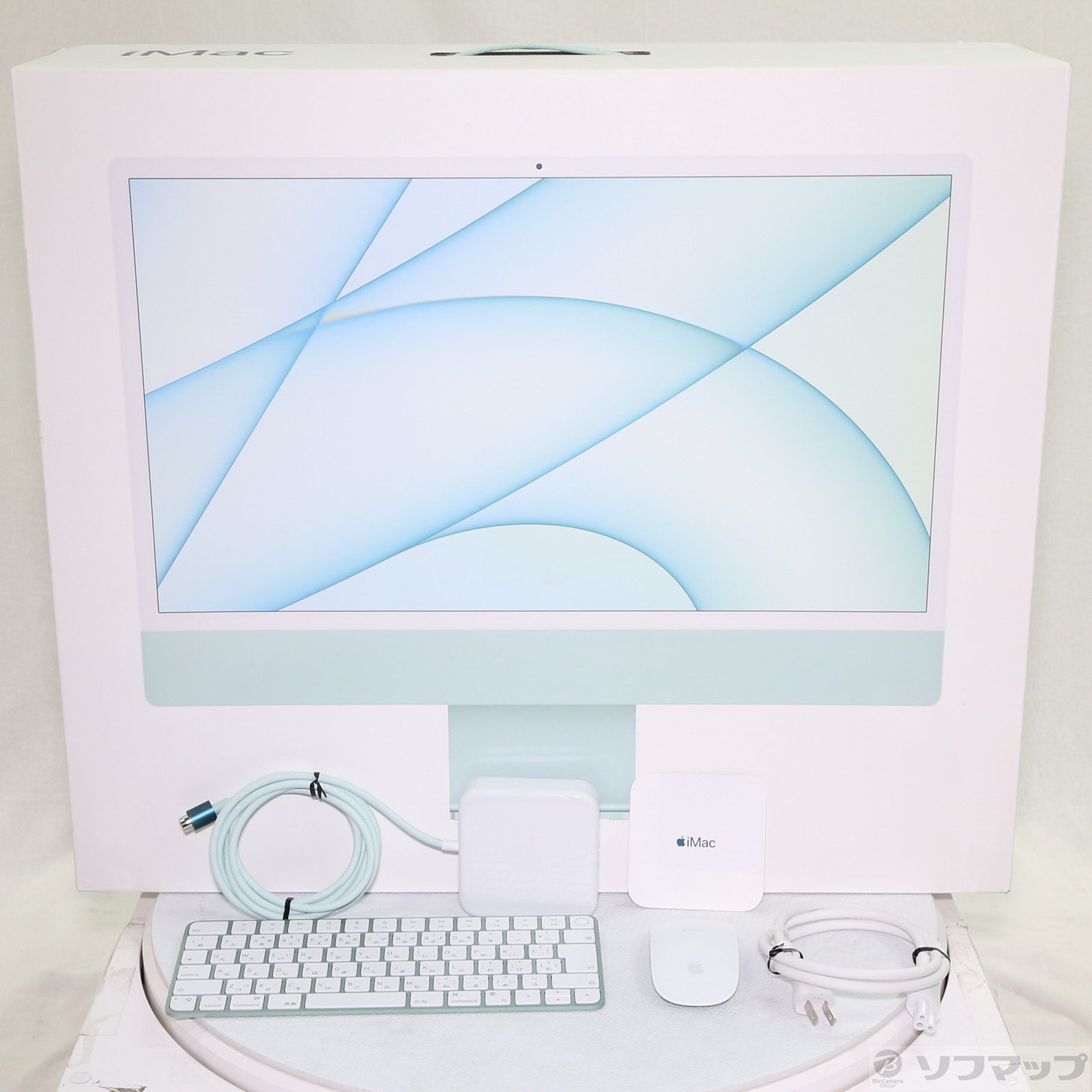 中古】iMac 24-inch Mid 2021 MGPH3J／A Apple M1 8コアCPU_8コアGPU