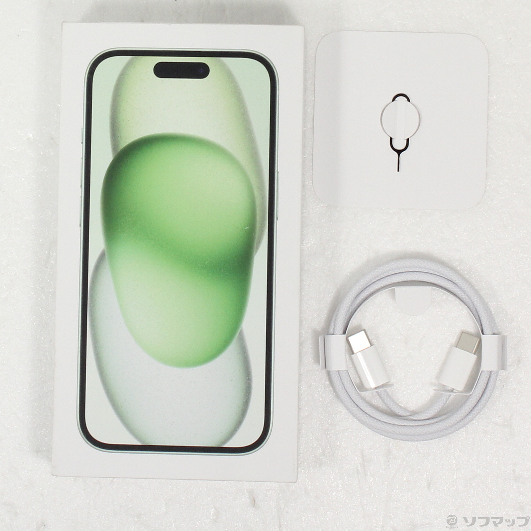 中古】iPhone15 128GB グリーン MTMM3J／A SIMフリー [2133055637018