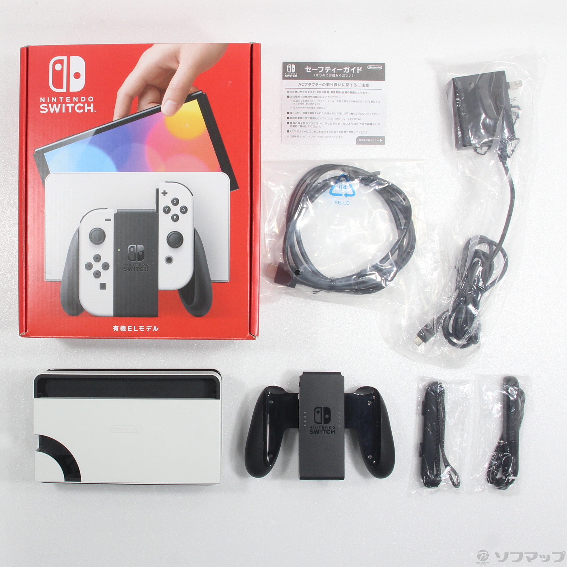 中古品〕 Nintendo Switch 有機ELモデル Joy-Con(L)／(R) ホワイト｜の 