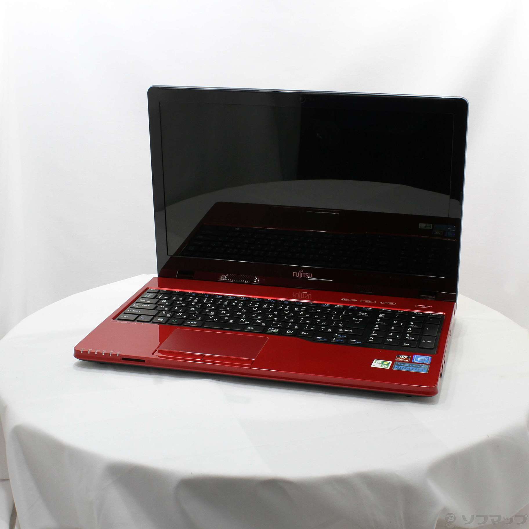 格安安心パソコン LIFEBOOK AH42／X FMVA42XR ルビーレッド 〔Windows 10〕