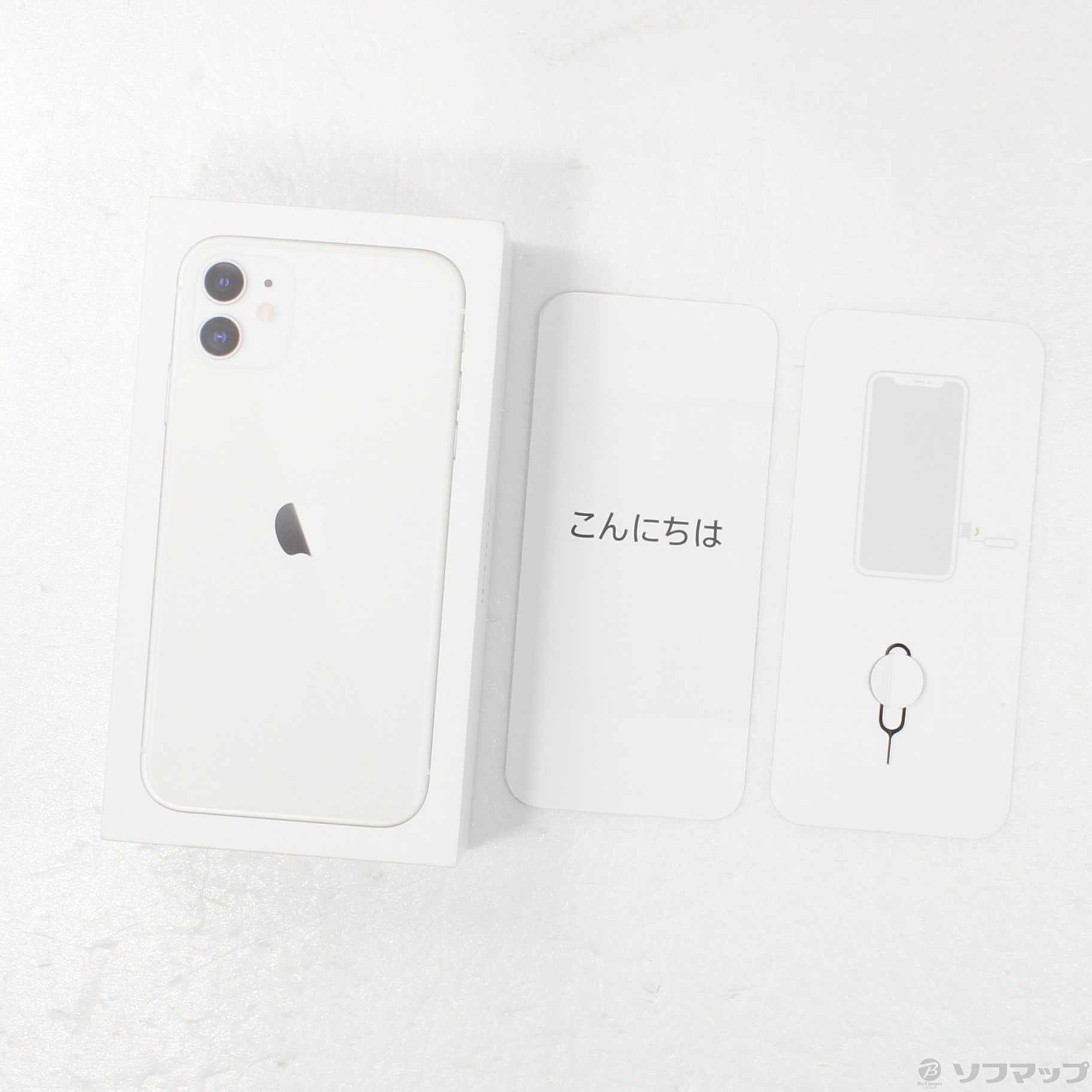 中古】iPhone11 256GB ホワイト MWM82J／A SIMフリー [2133055745454 