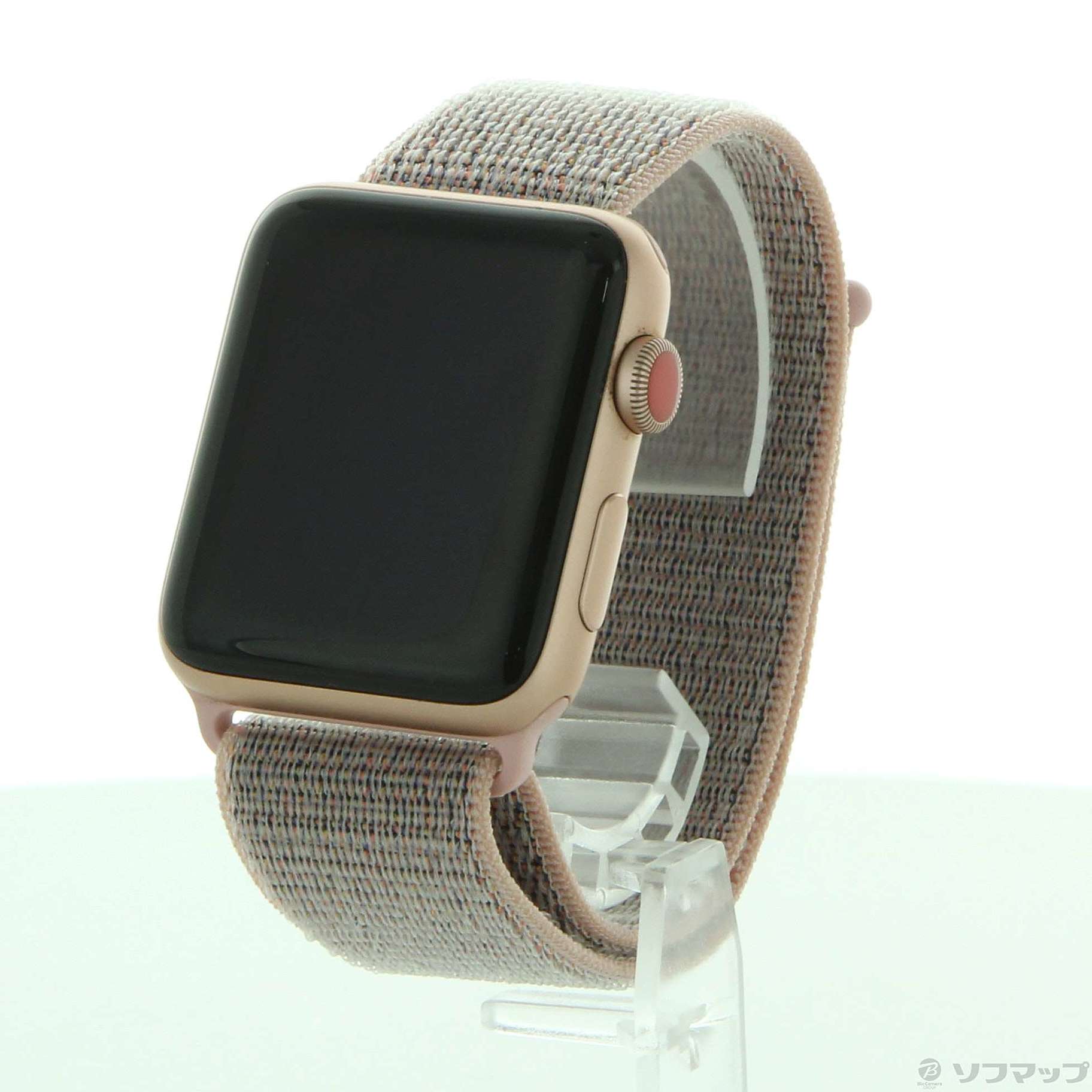 Apple Watch Series 3 GPS + Cellular 42mm ゴールドアルミニウムケース ピンクサンドスポーツループ