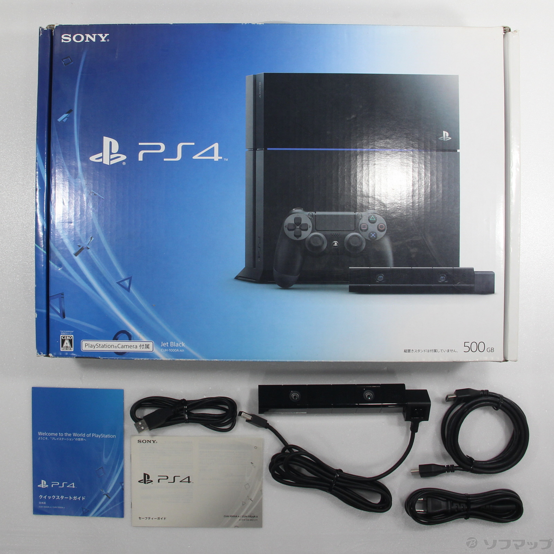 〔中古品〕 PlayStation 4 ジェット・ブラック CUH-1000AA01