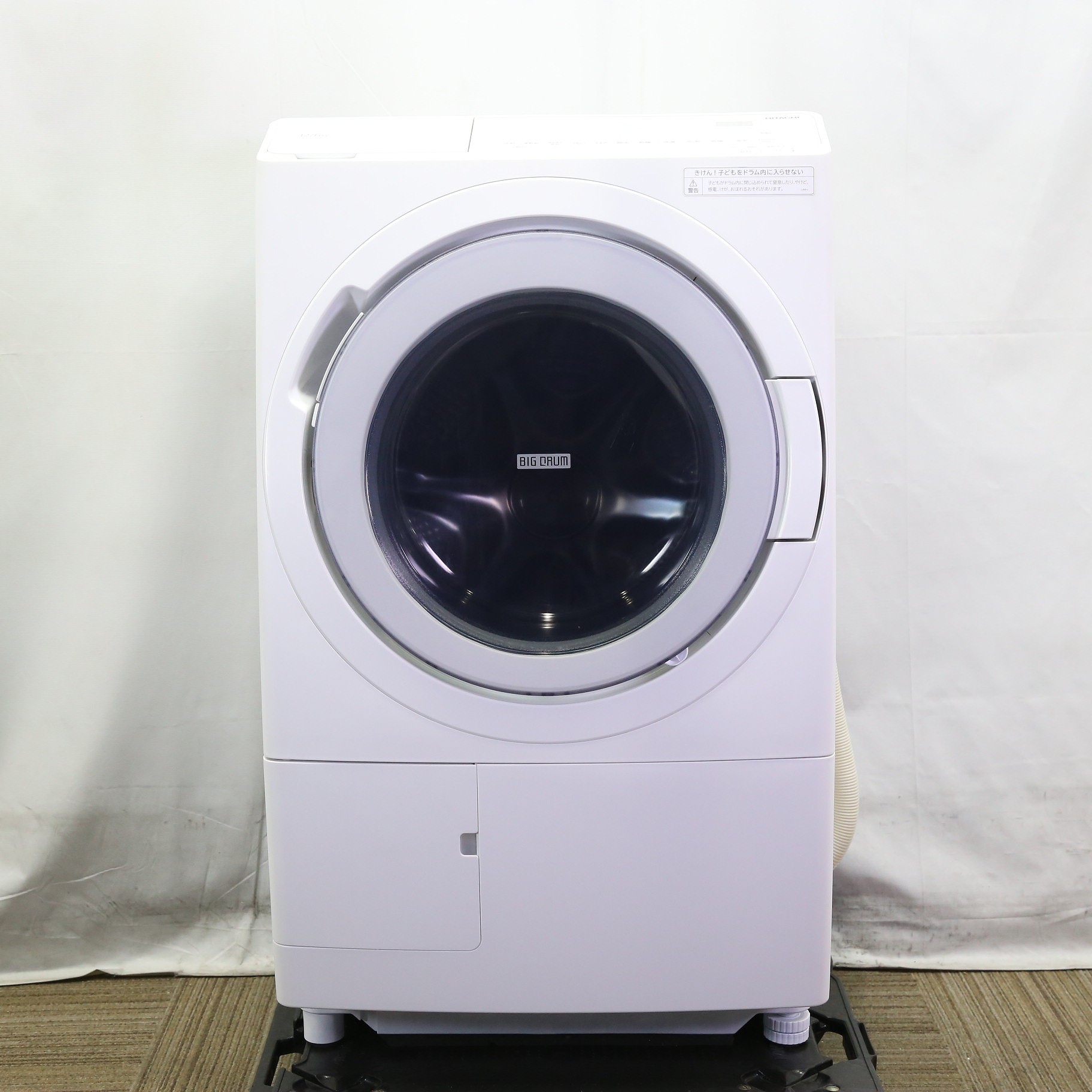 中古】〔中古品〕 ドラム式洗濯乾燥機 ホワイト BD-SV120HR-W ［洗濯