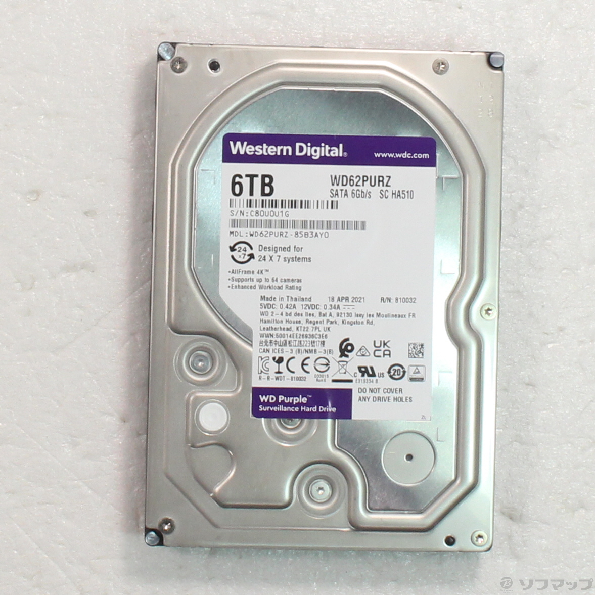 【中古】WD62PURZ [2133055806223] - リコレ！|ビックカメラグループ ソフマップの中古通販サイト