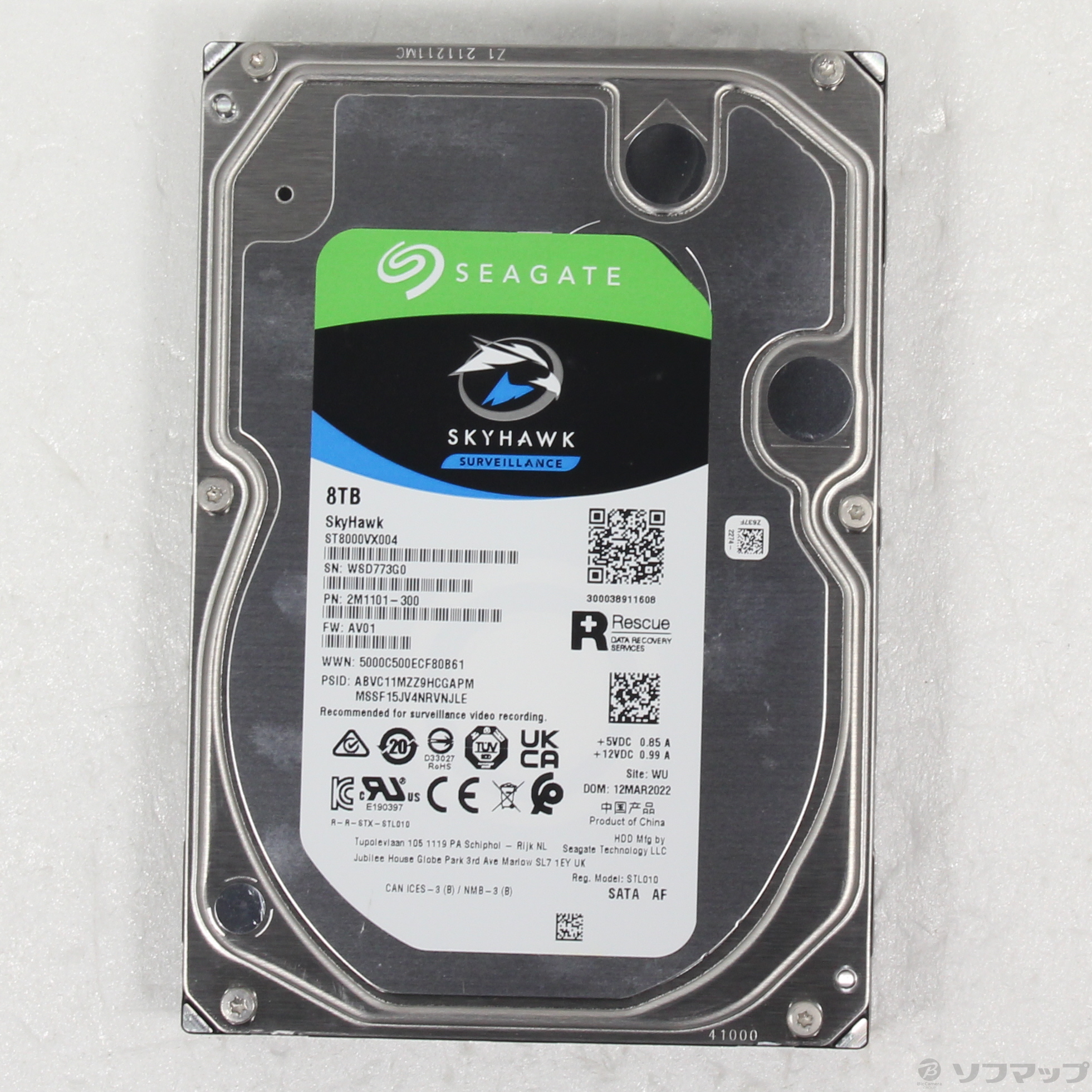 (中古)Seagate ST8000VX004(262-ud)